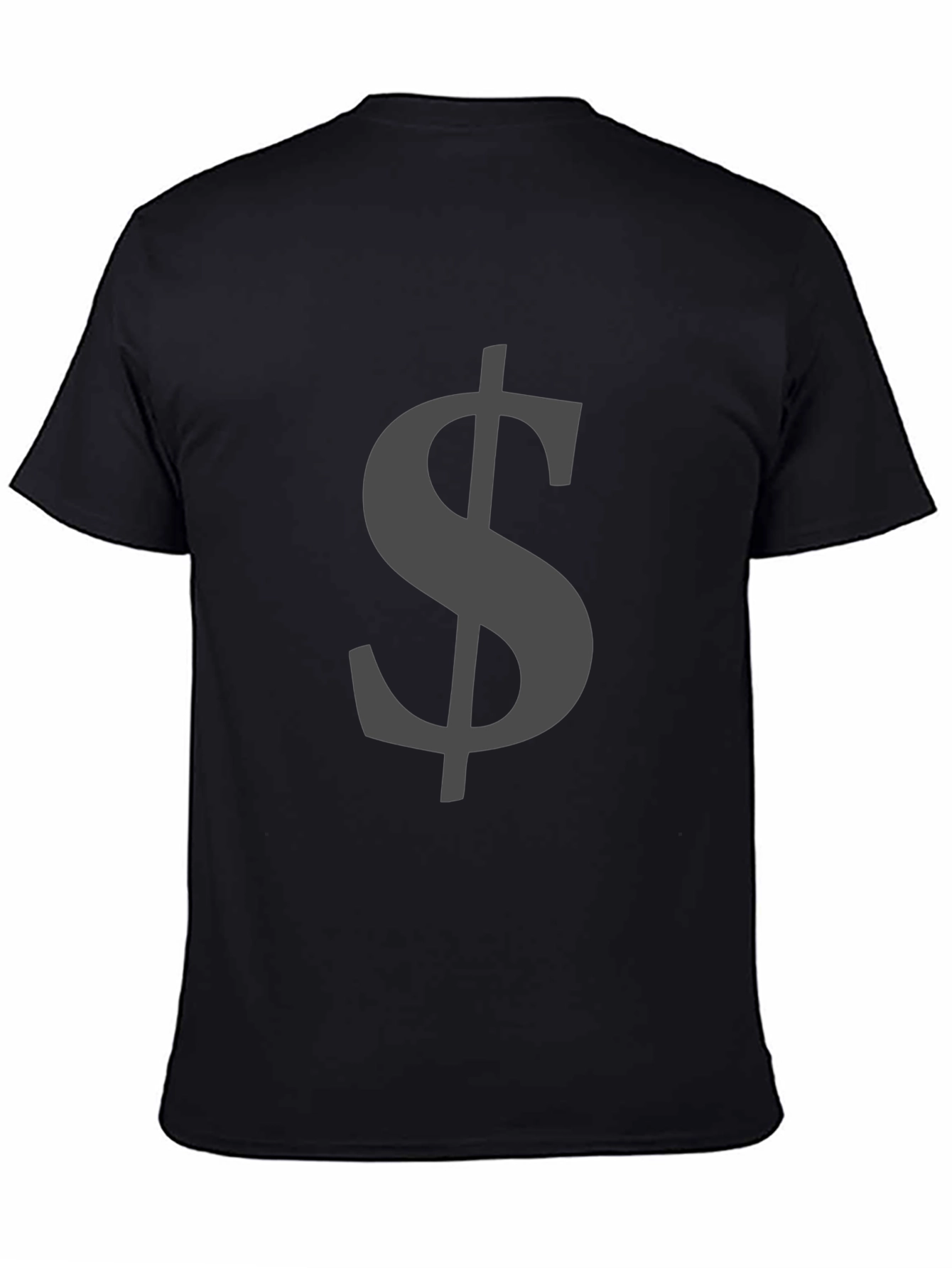 Dollar Sign Graphic Tee - Stylish Black T-Shirt
