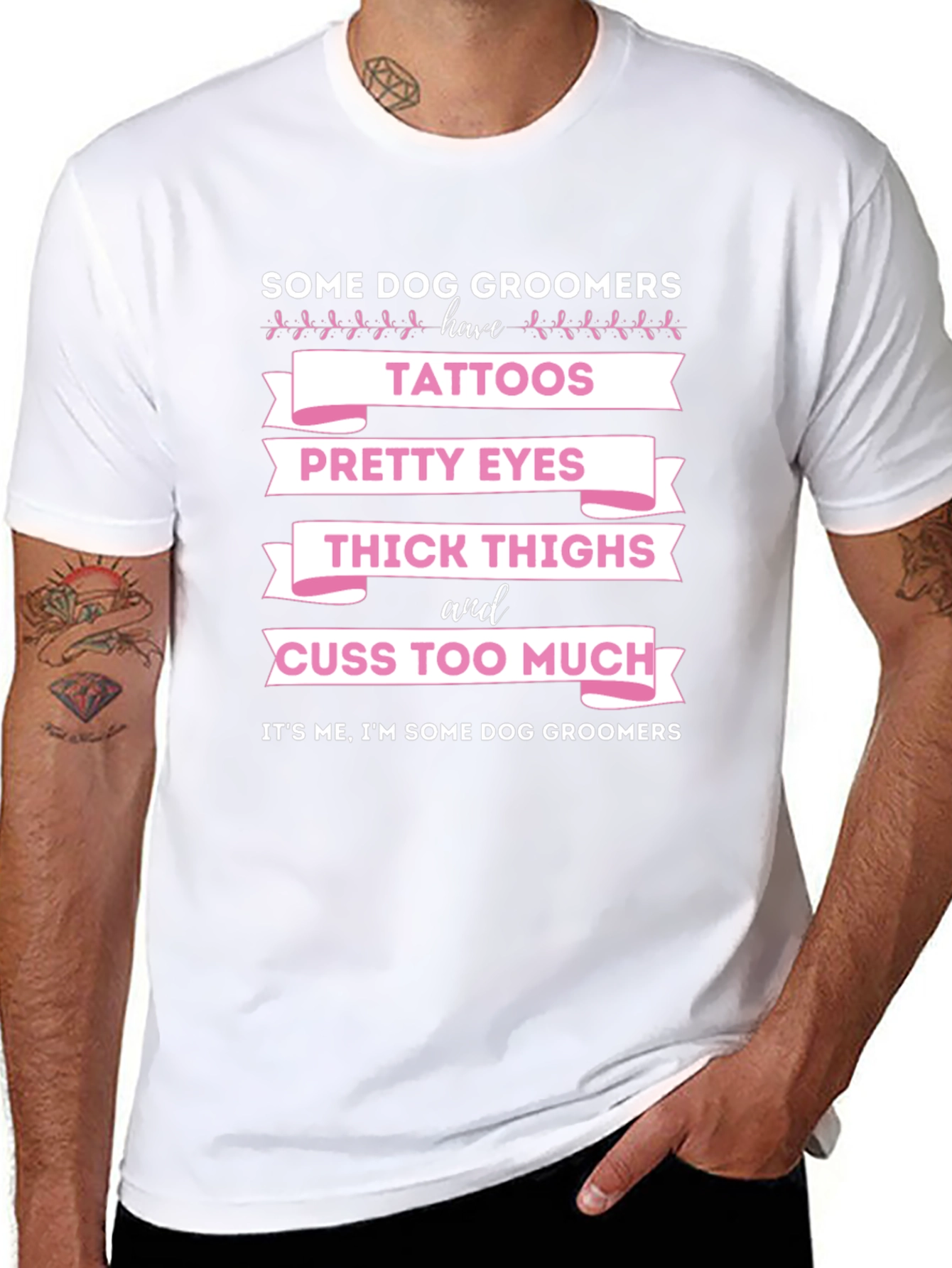 Dog Groomer Tattooed T-Shirt