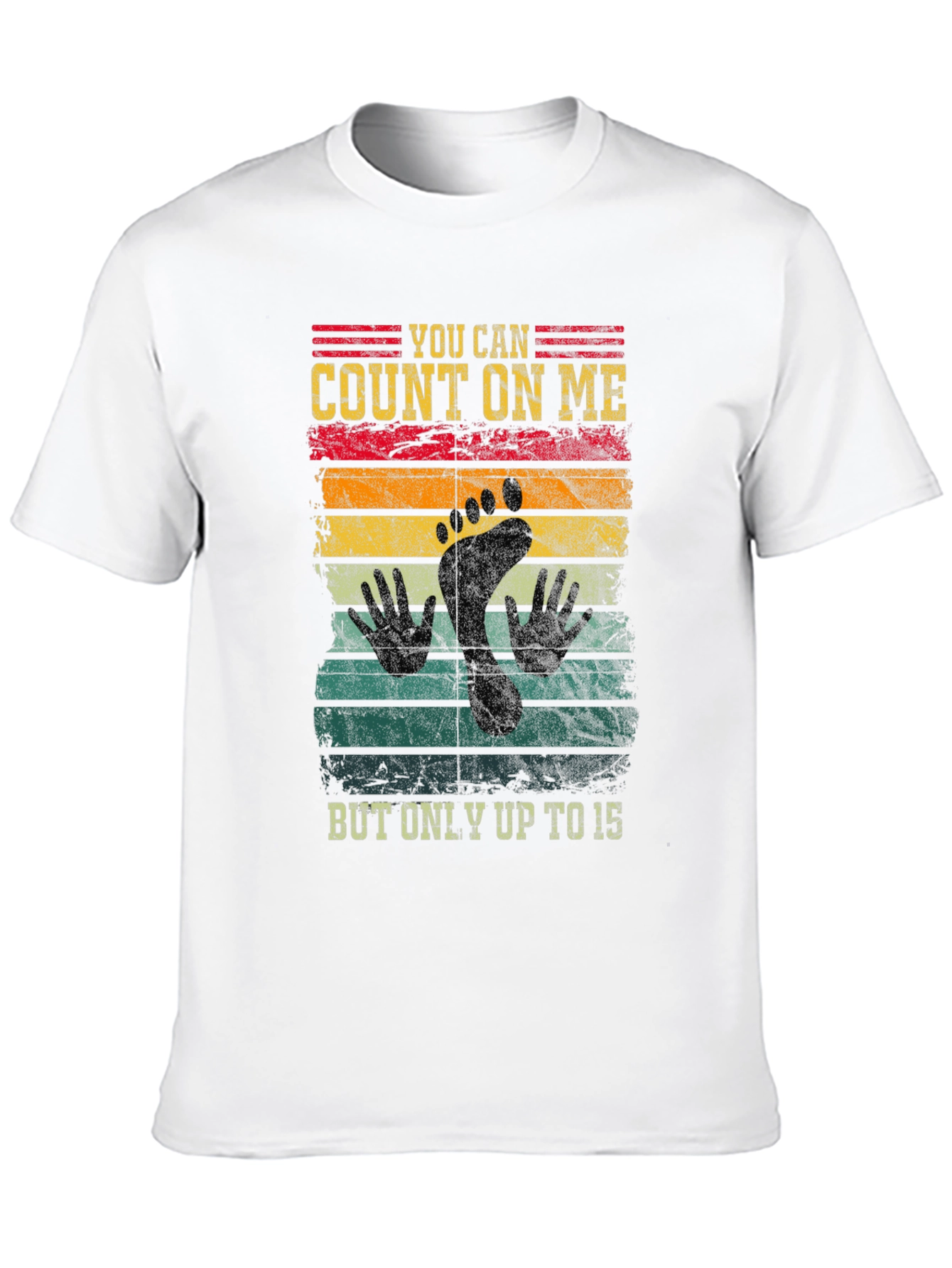 Count On Me Footprint Graphic T-Shirt