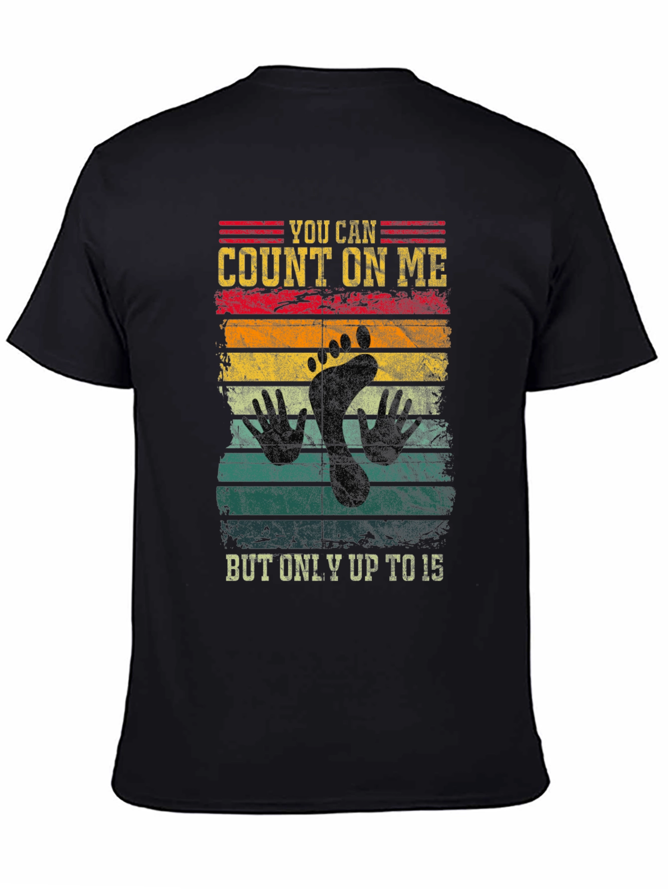 Count On Me Footprint Graphic T-Shirt