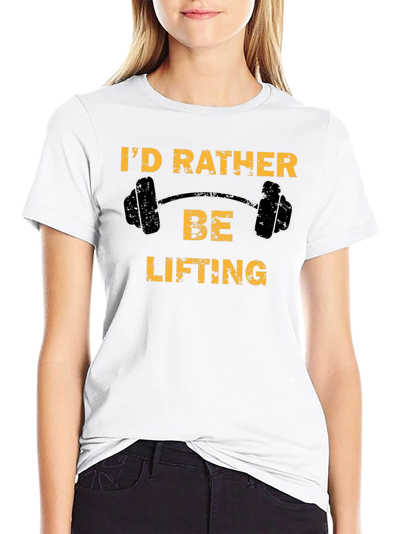 Id Rather Be Lifting Graphic Tee