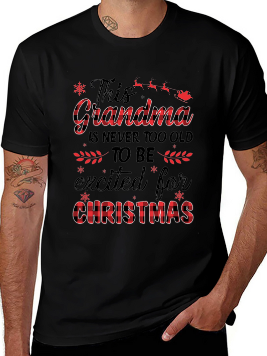 Grandma Christmas T-Shirt - Festive Holiday Apparel