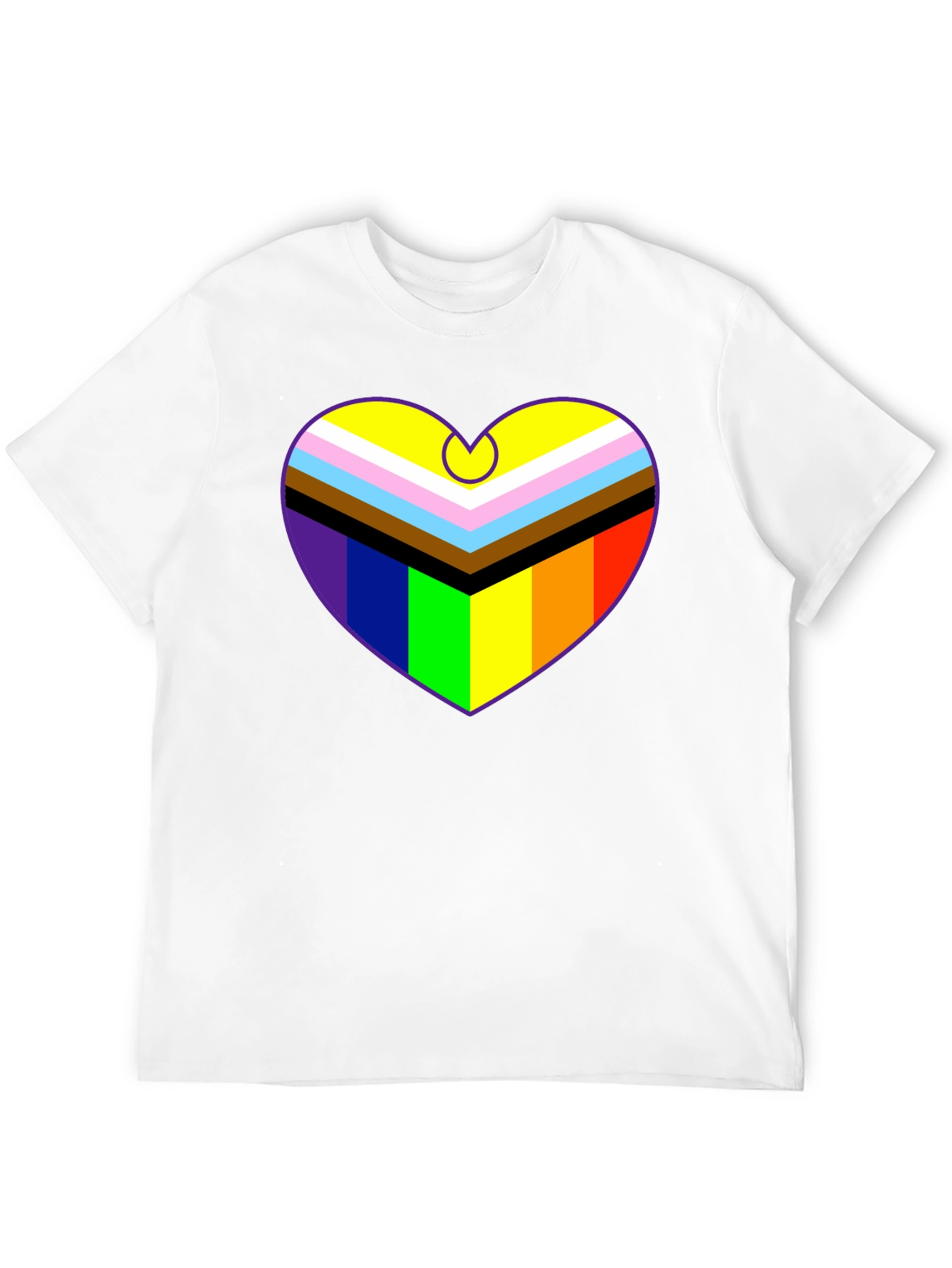 Pride Heart Graphic T-Shirt - Black