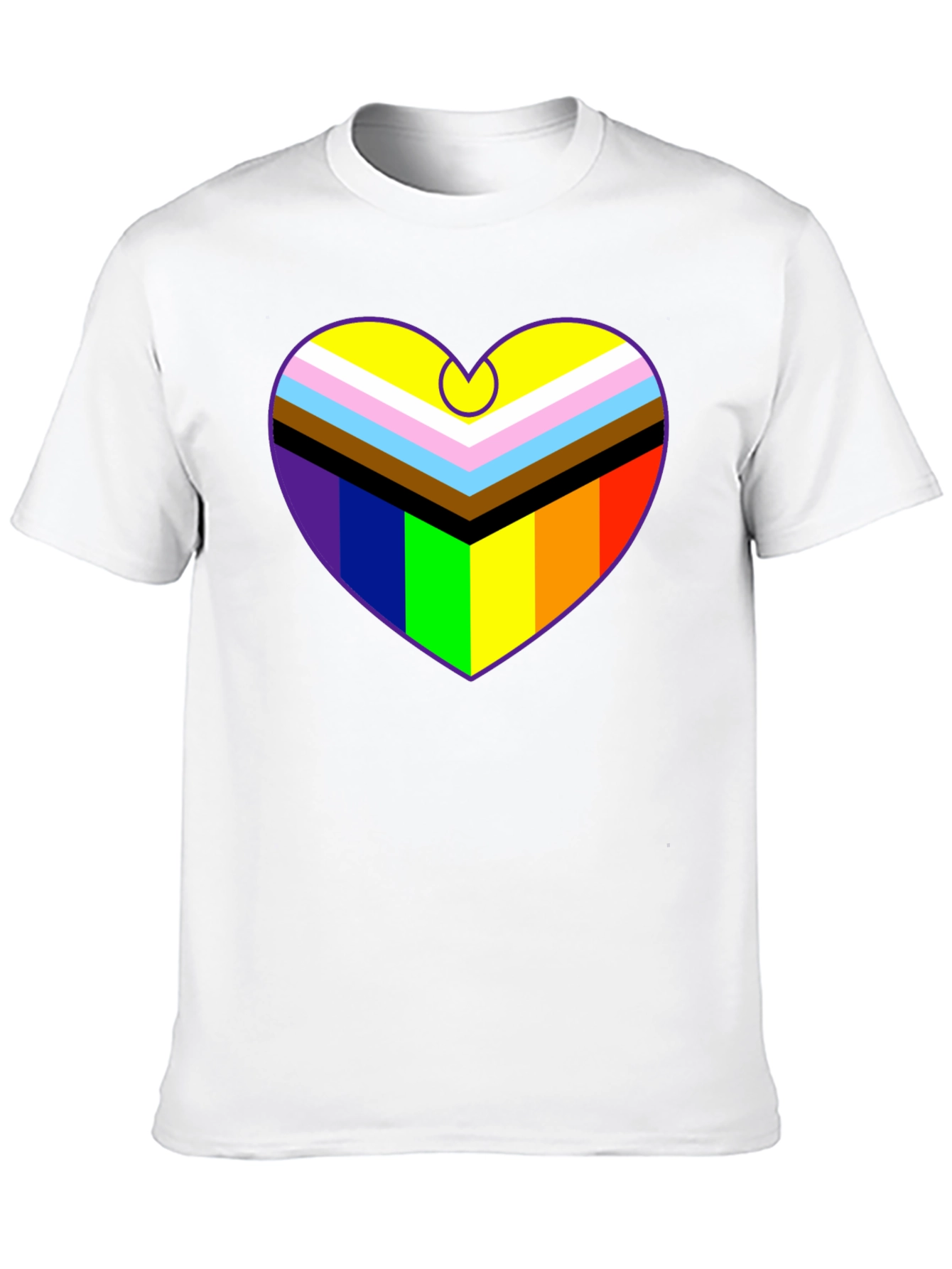Pride Heart Graphic T-Shirt - Black