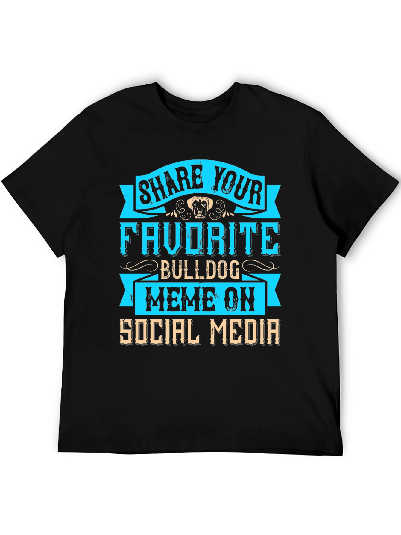 Bulldog Meme Social Media T-Shirt