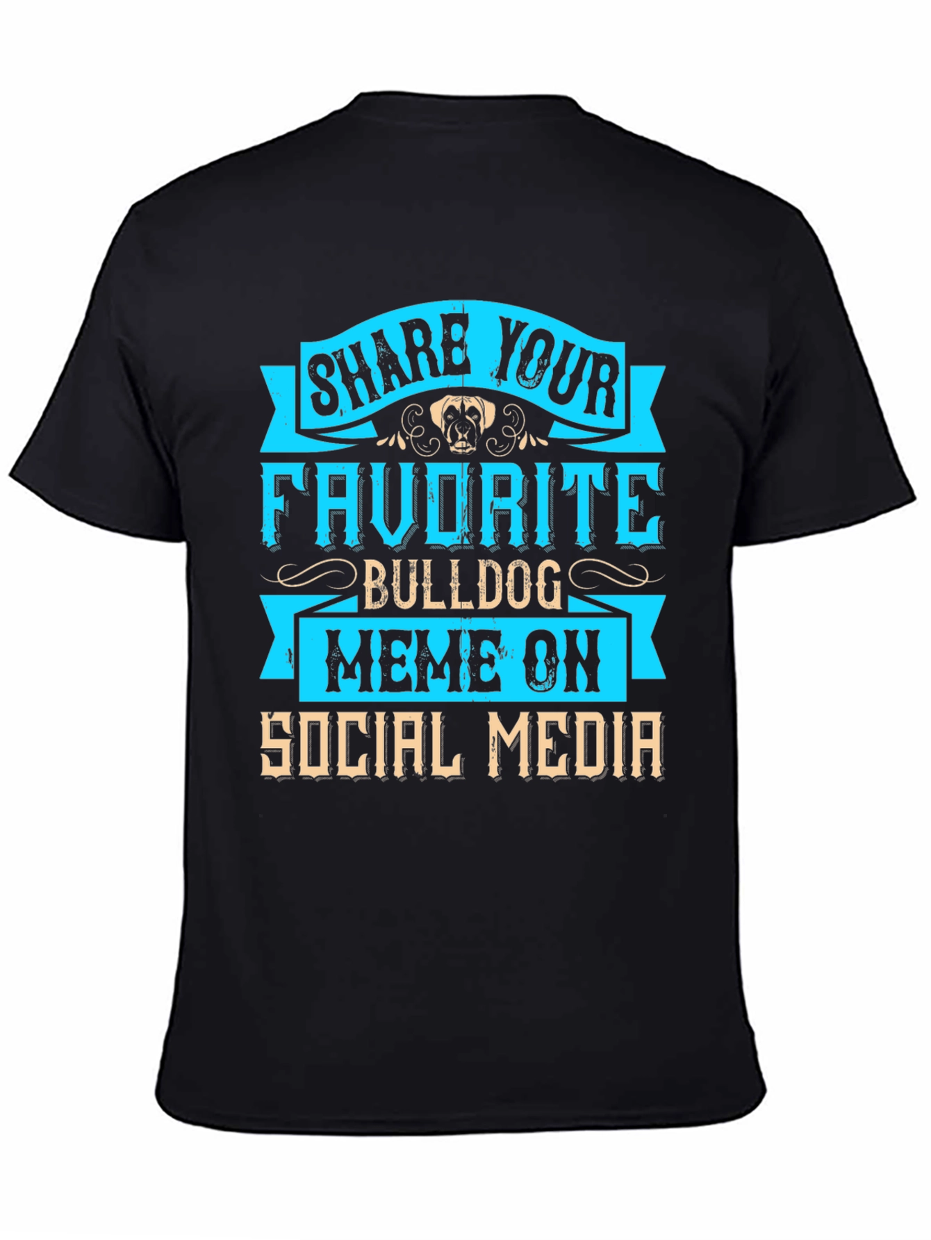 Bulldog Meme Social Media T-Shirt