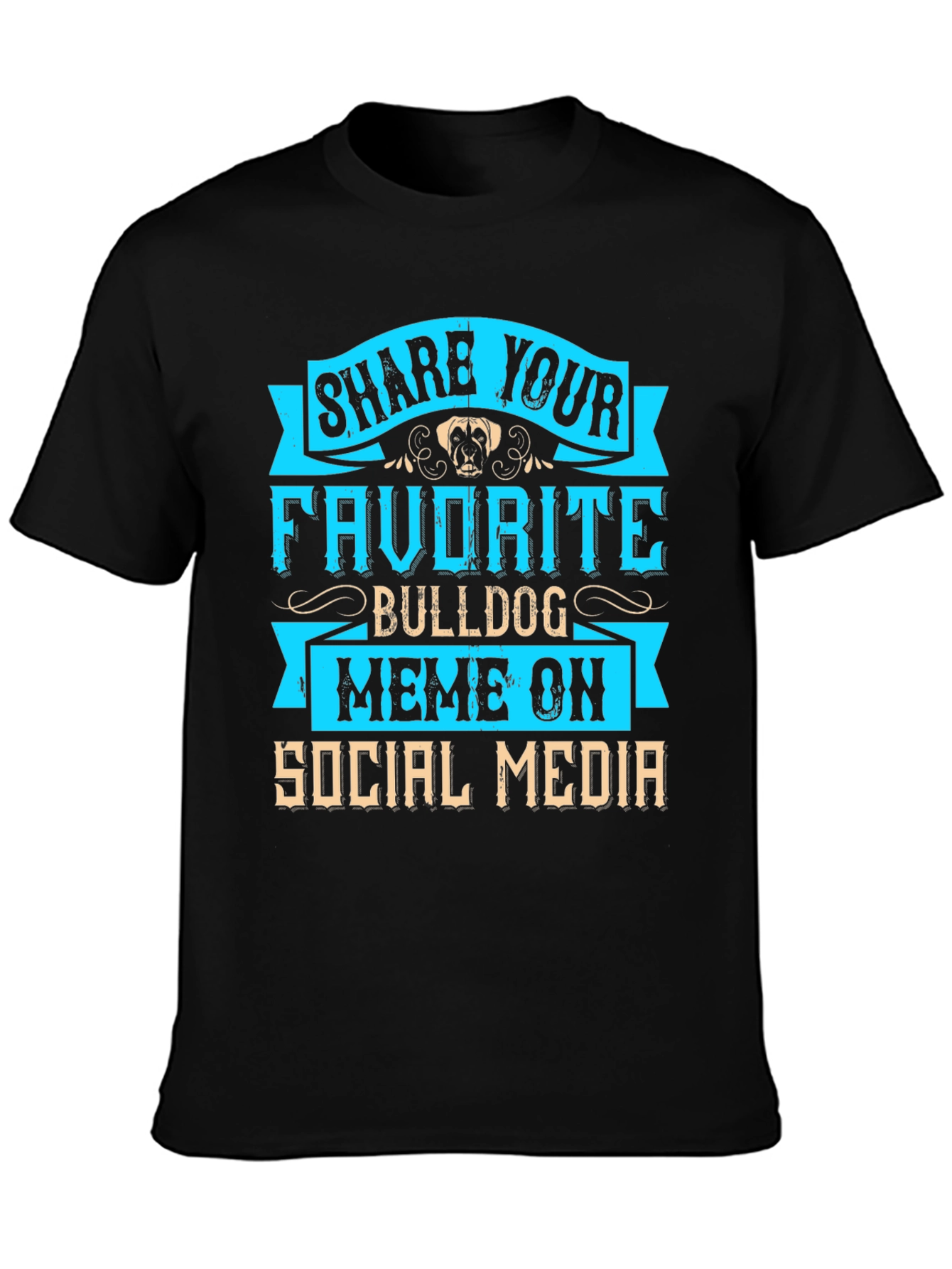 Bulldog Meme Social Media T-Shirt