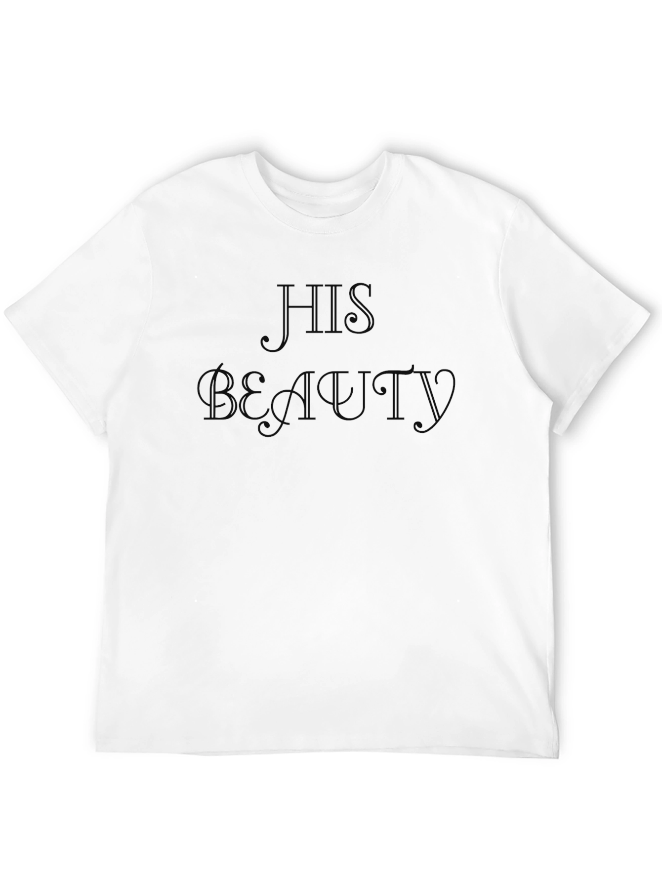 His Beauty Black Graphic Tee