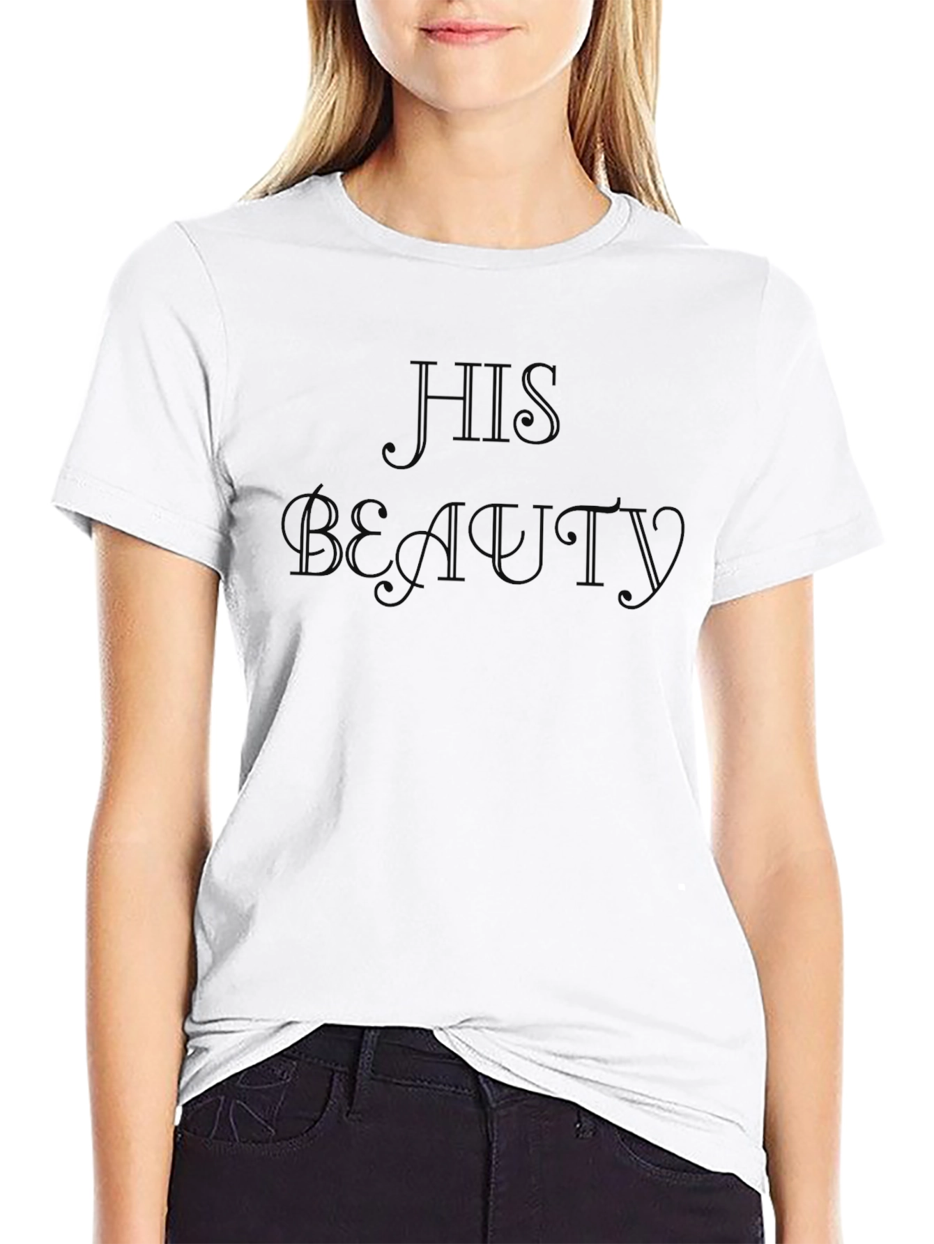His Beauty Black Graphic Tee