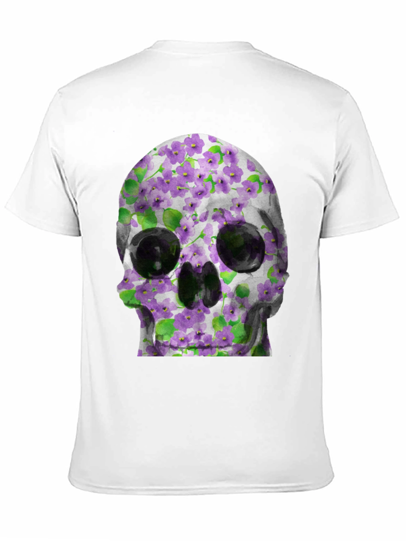 Floral Skull Graphic Tee - Unique Style