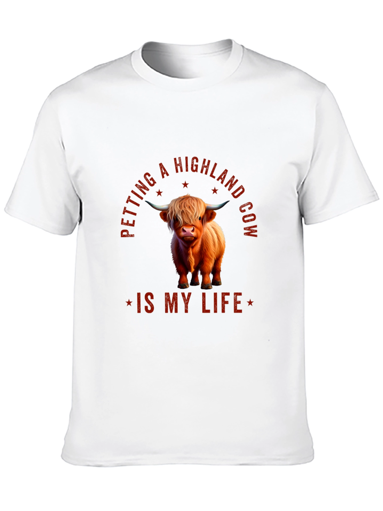 Highland Cow T-Shirt - Petting Is My Life Tee