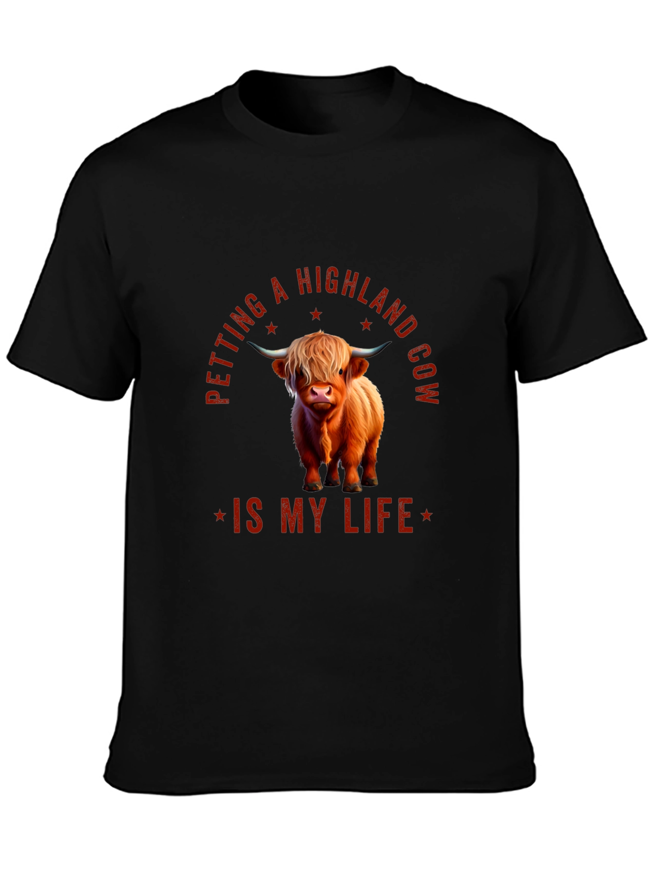 Highland Cow T-Shirt - Petting Is My Life Tee