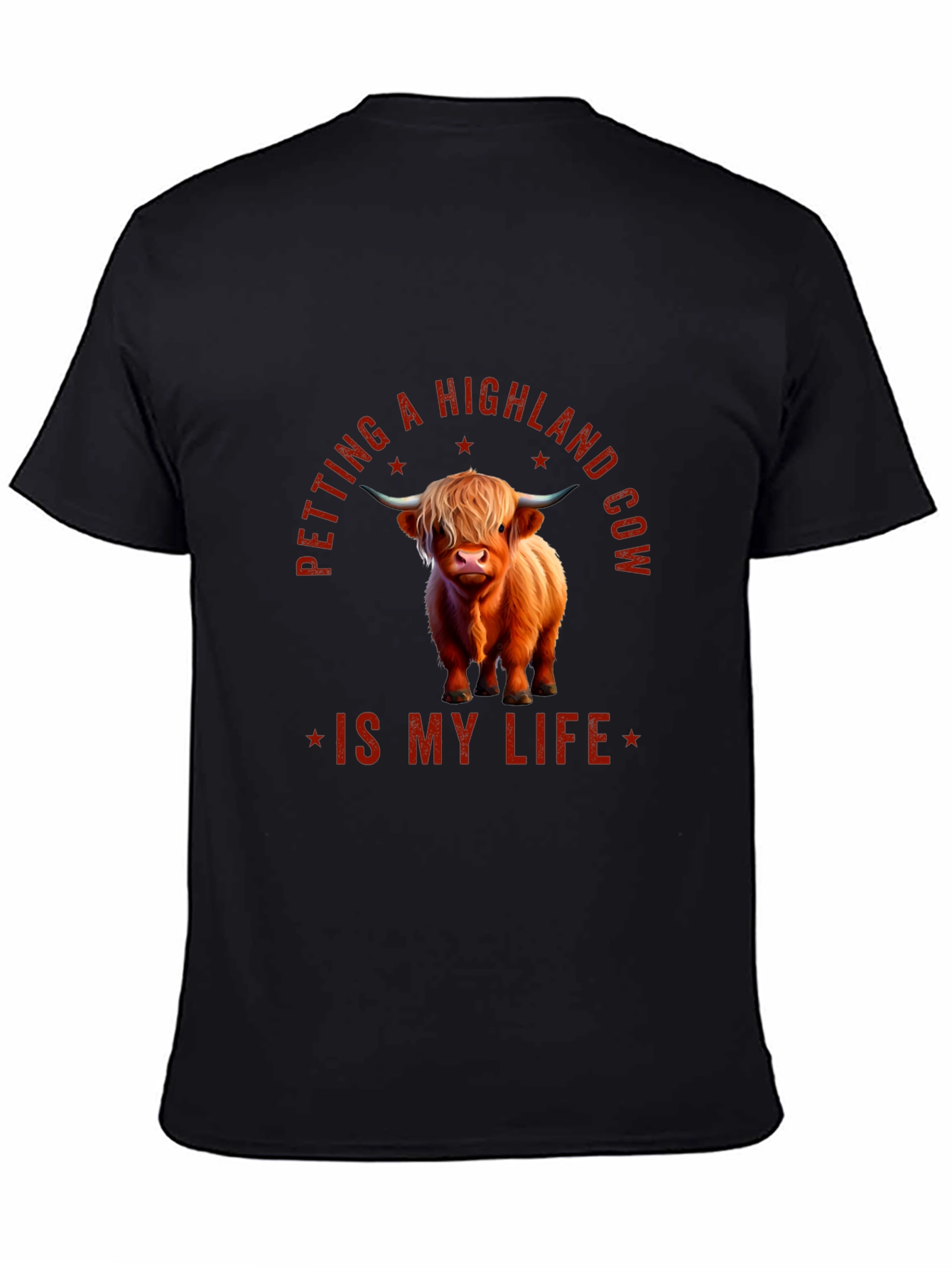 Highland Cow T-Shirt - Petting Is My Life Tee