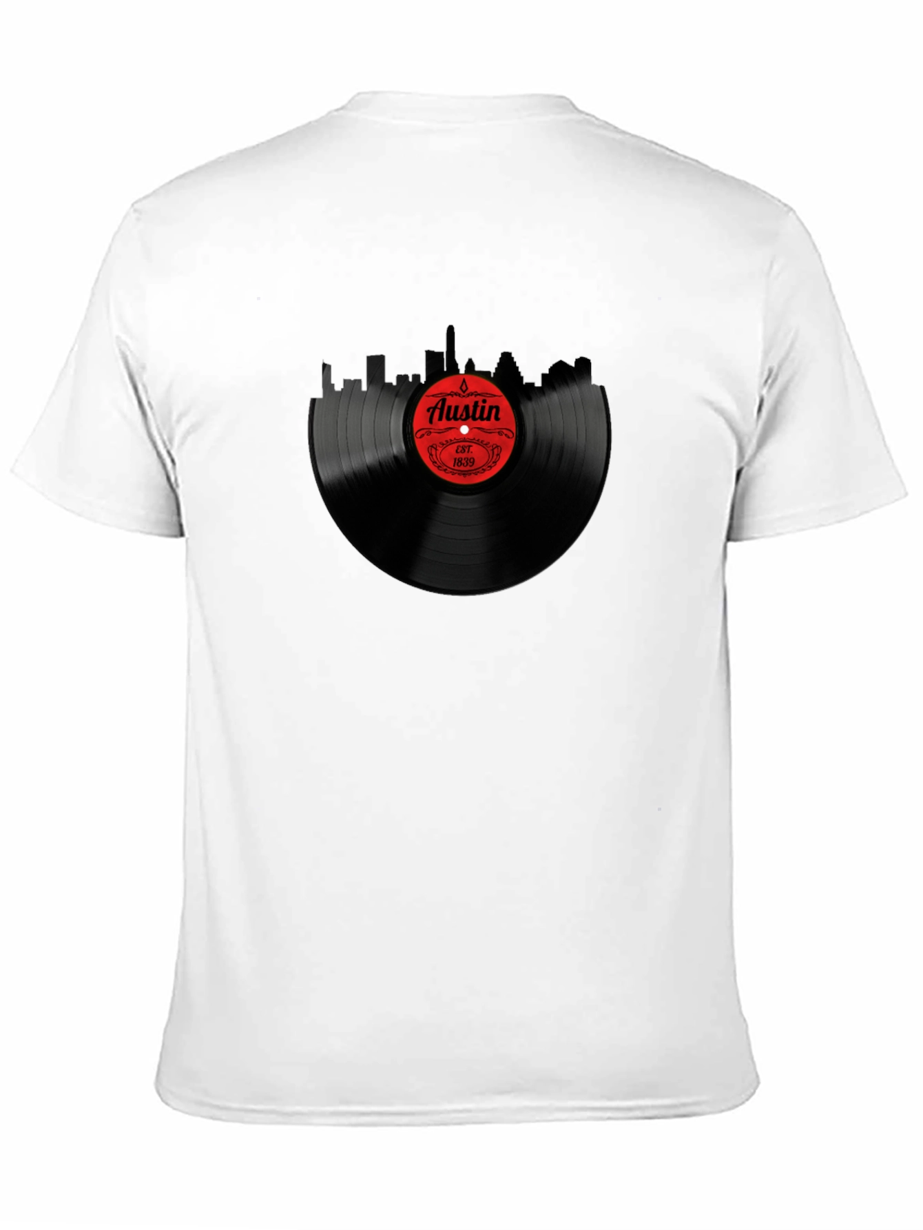 Austin Record Black T-Shirt