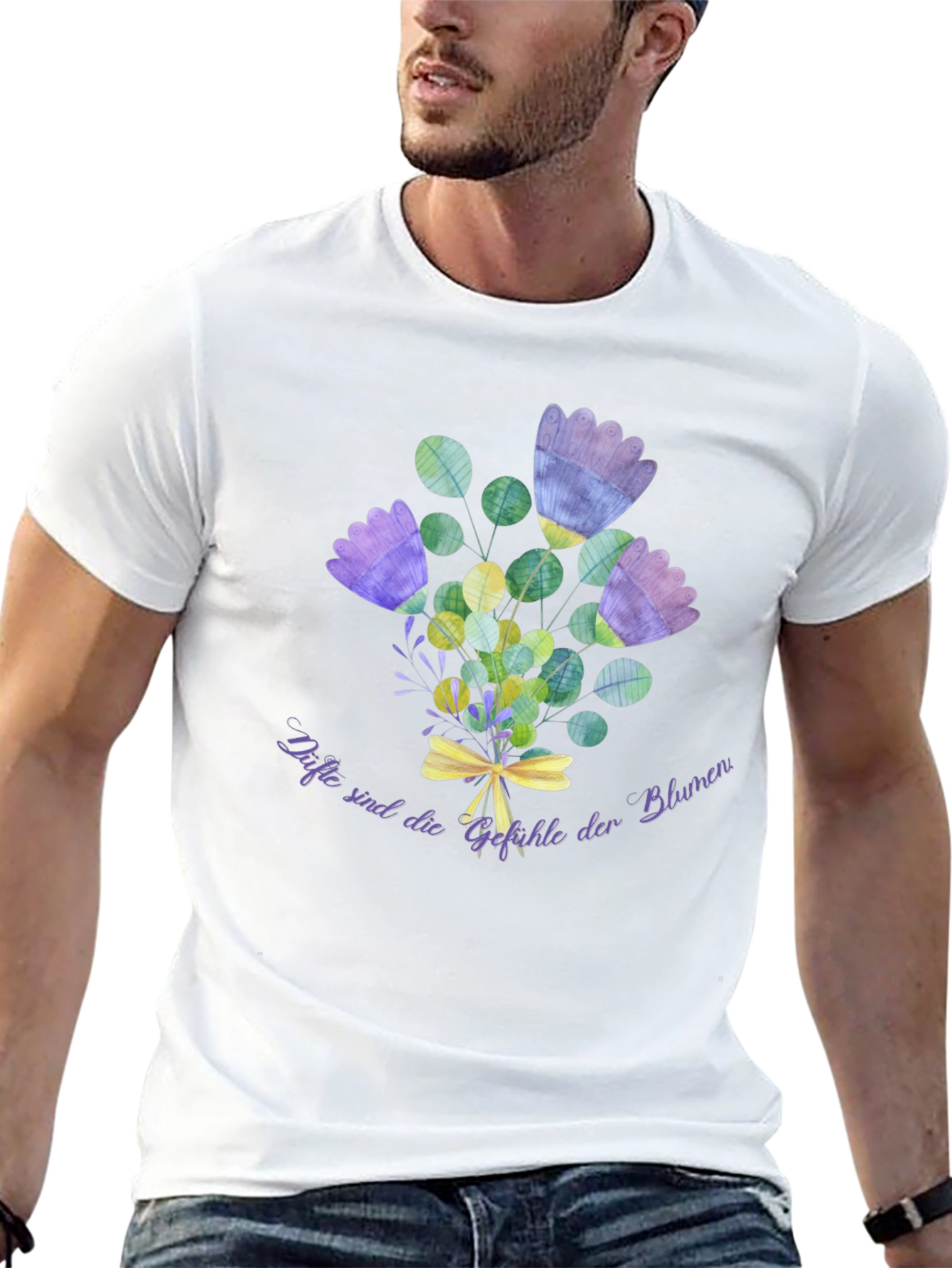 Floral Bouquet T-Shirt - Black