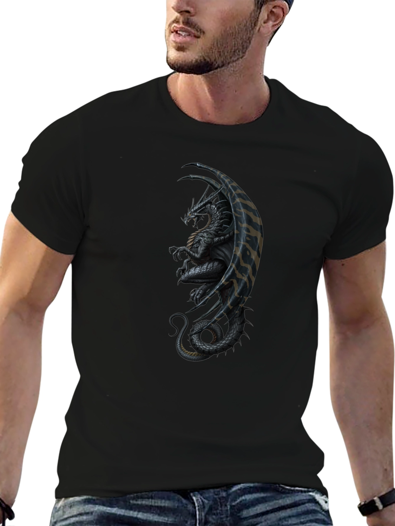 Dragon Graphic Black T-Shirt