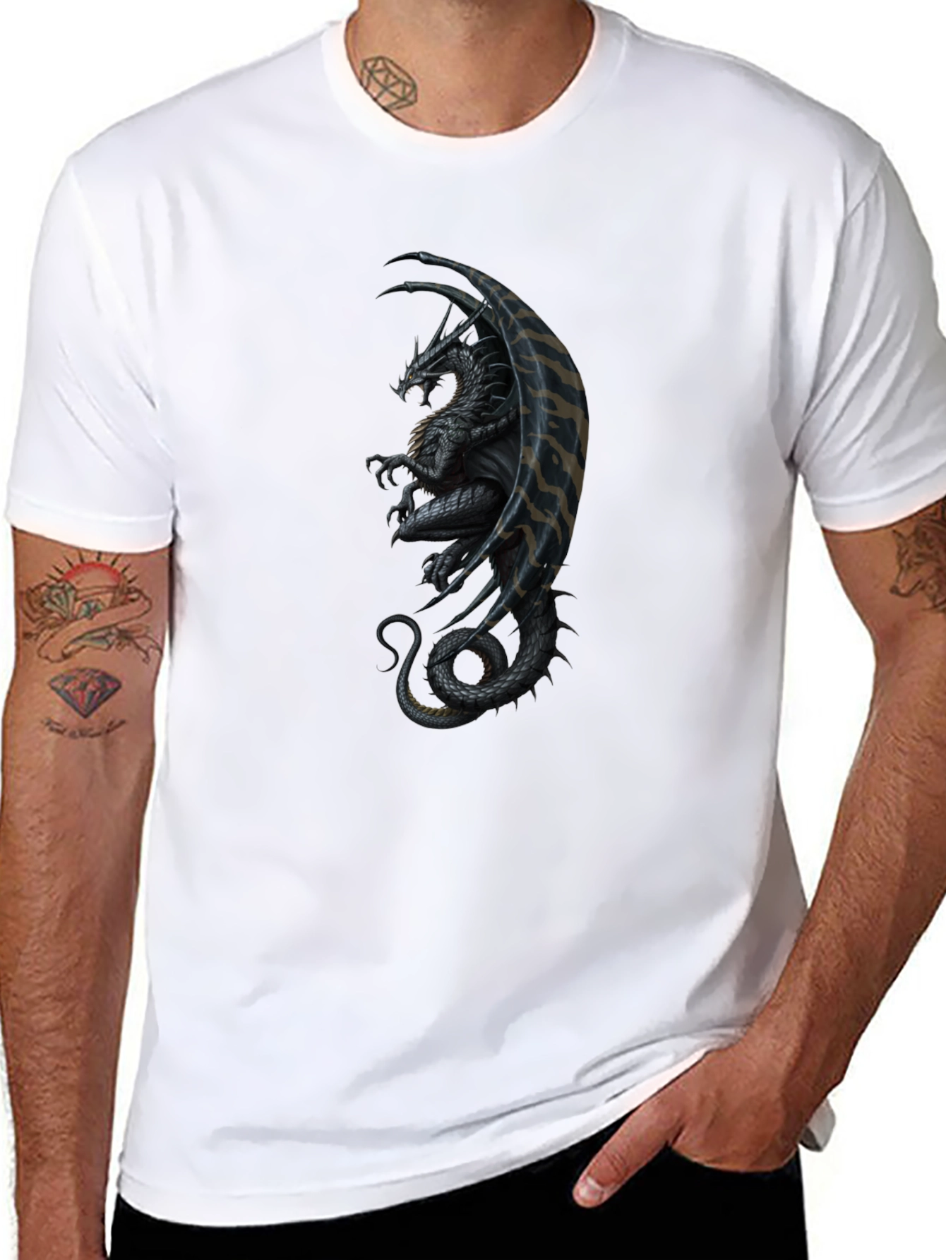 Dragon Graphic Black T-Shirt