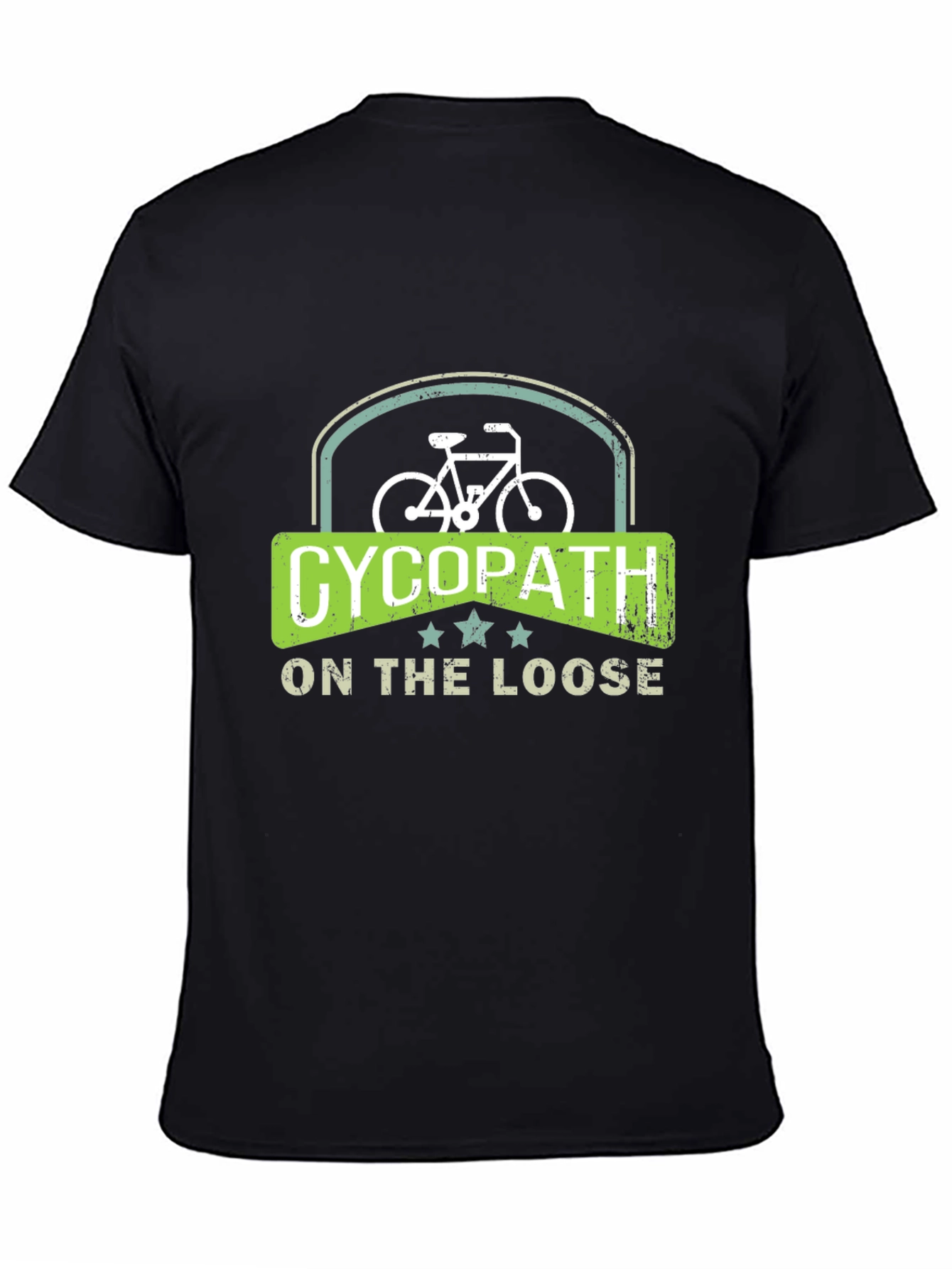 Cycopath On The Loose Black T-Shirt
