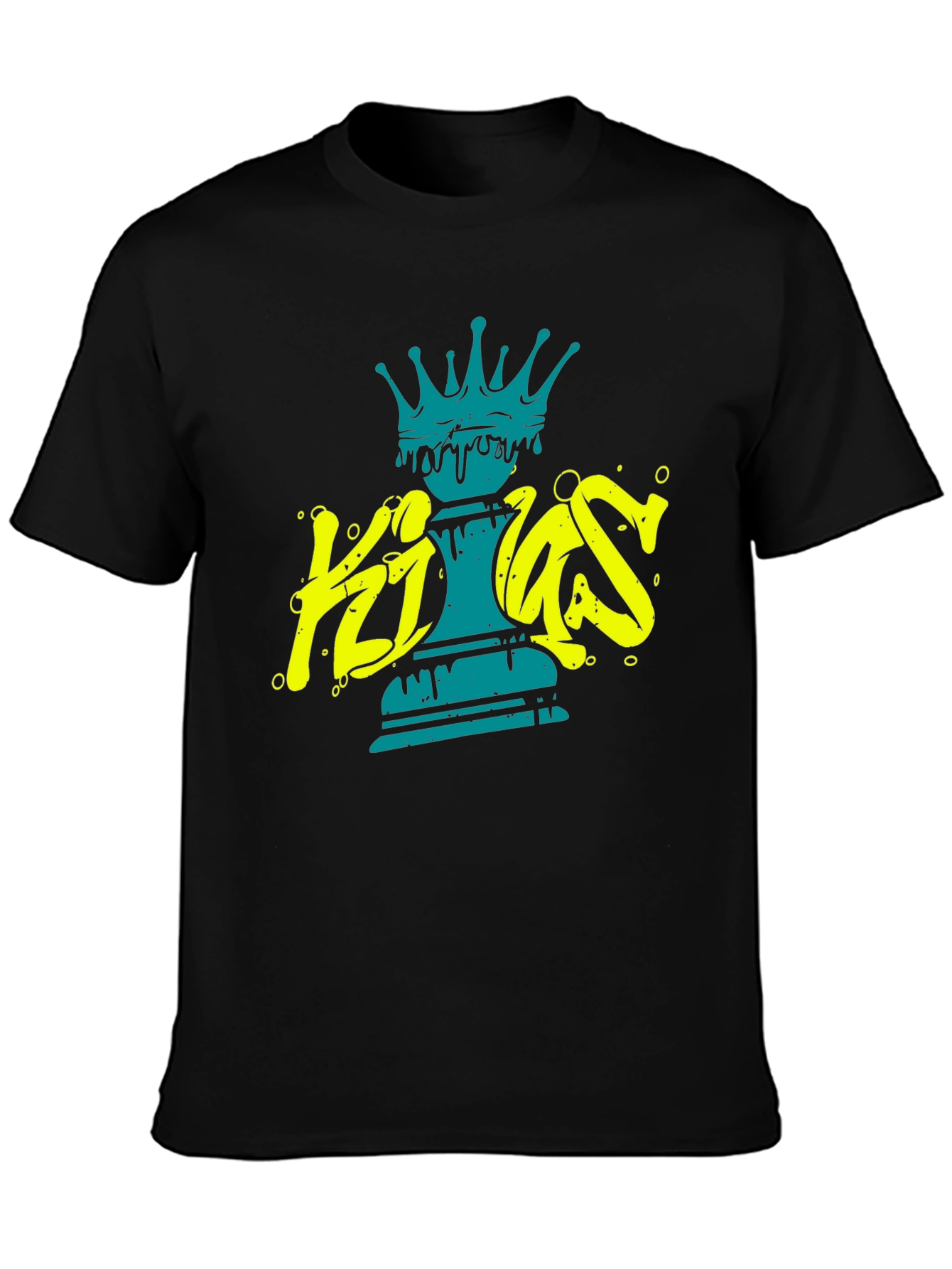Kings Chess Piece Graphic Tee - Black