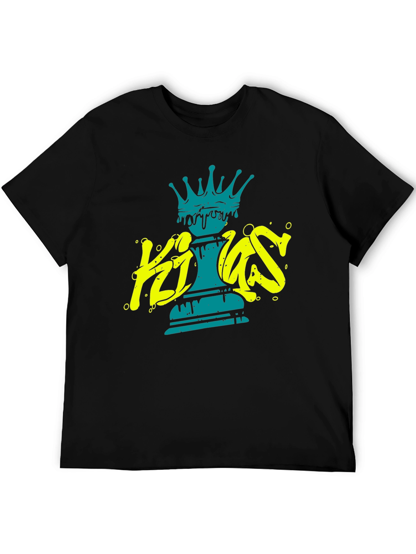Kings Chess Piece Graphic Tee - Black