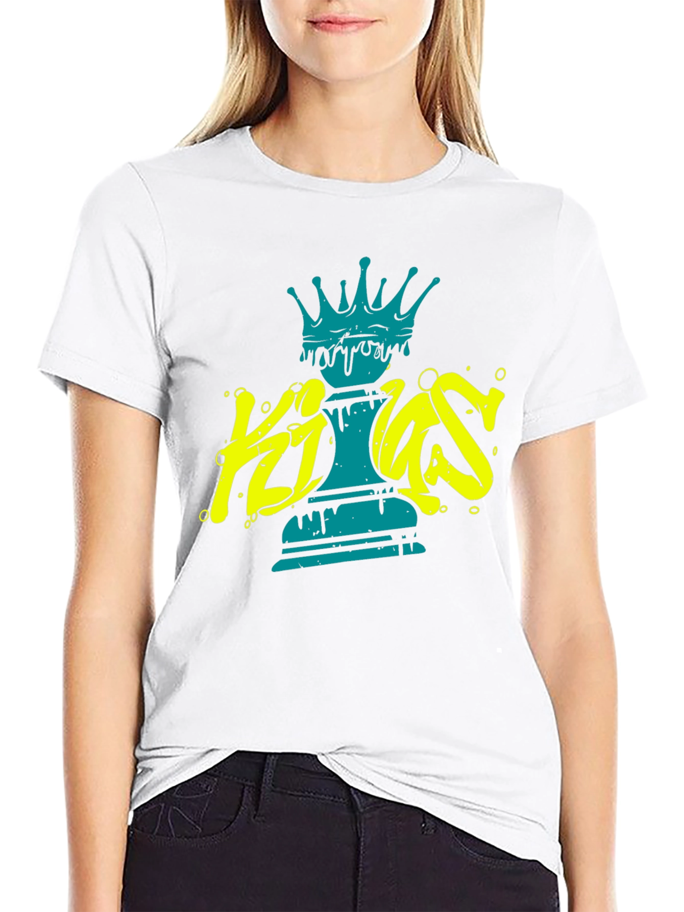 Kings Chess Piece Graphic Tee - Black