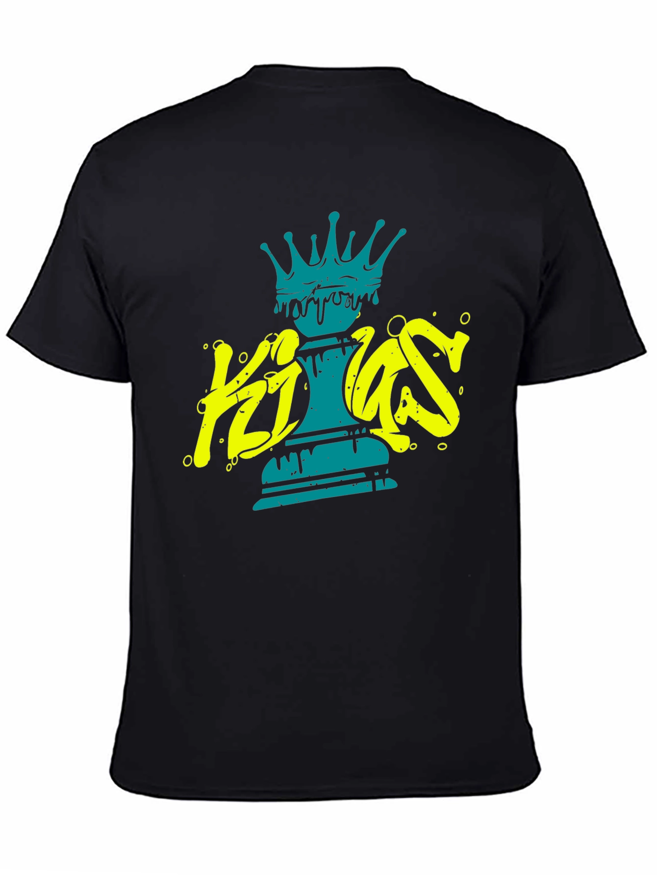 Kings Chess Piece Graphic Tee - Black