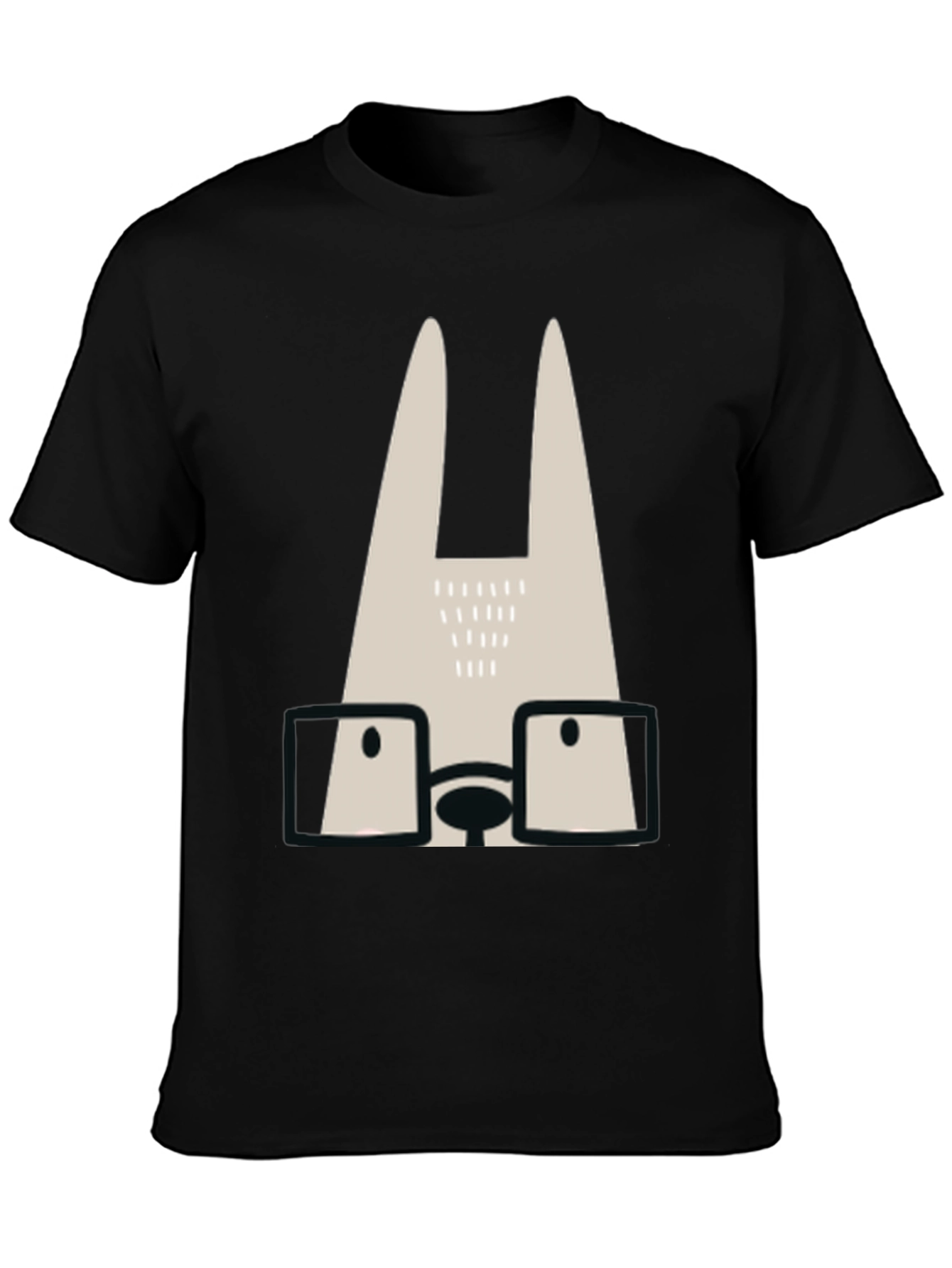 Stylish Rabbit Tee - Trendy Graphic Print Shirt
