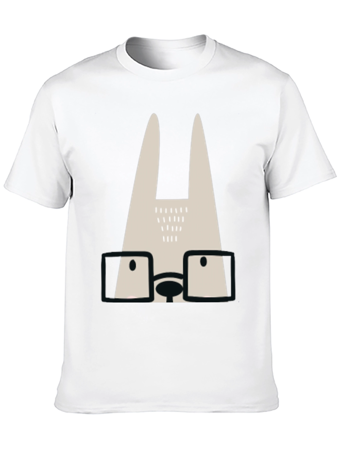 Stylish Rabbit Tee - Trendy Graphic Print Shirt