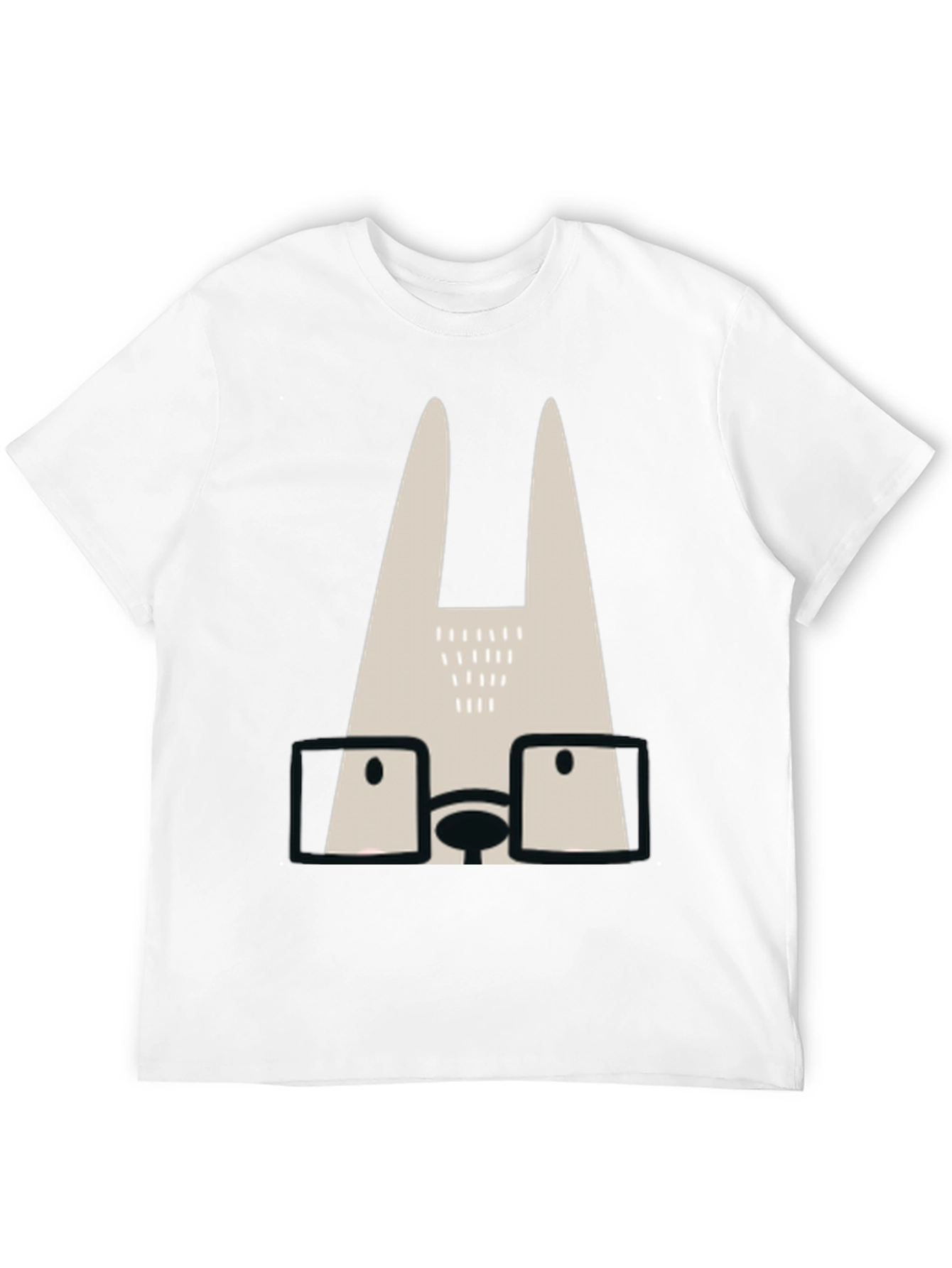 Stylish Rabbit Tee - Trendy Graphic Print Shirt