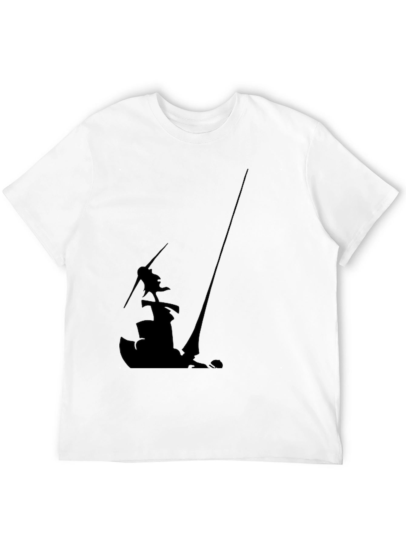 Silhouette Graphic Black Tee