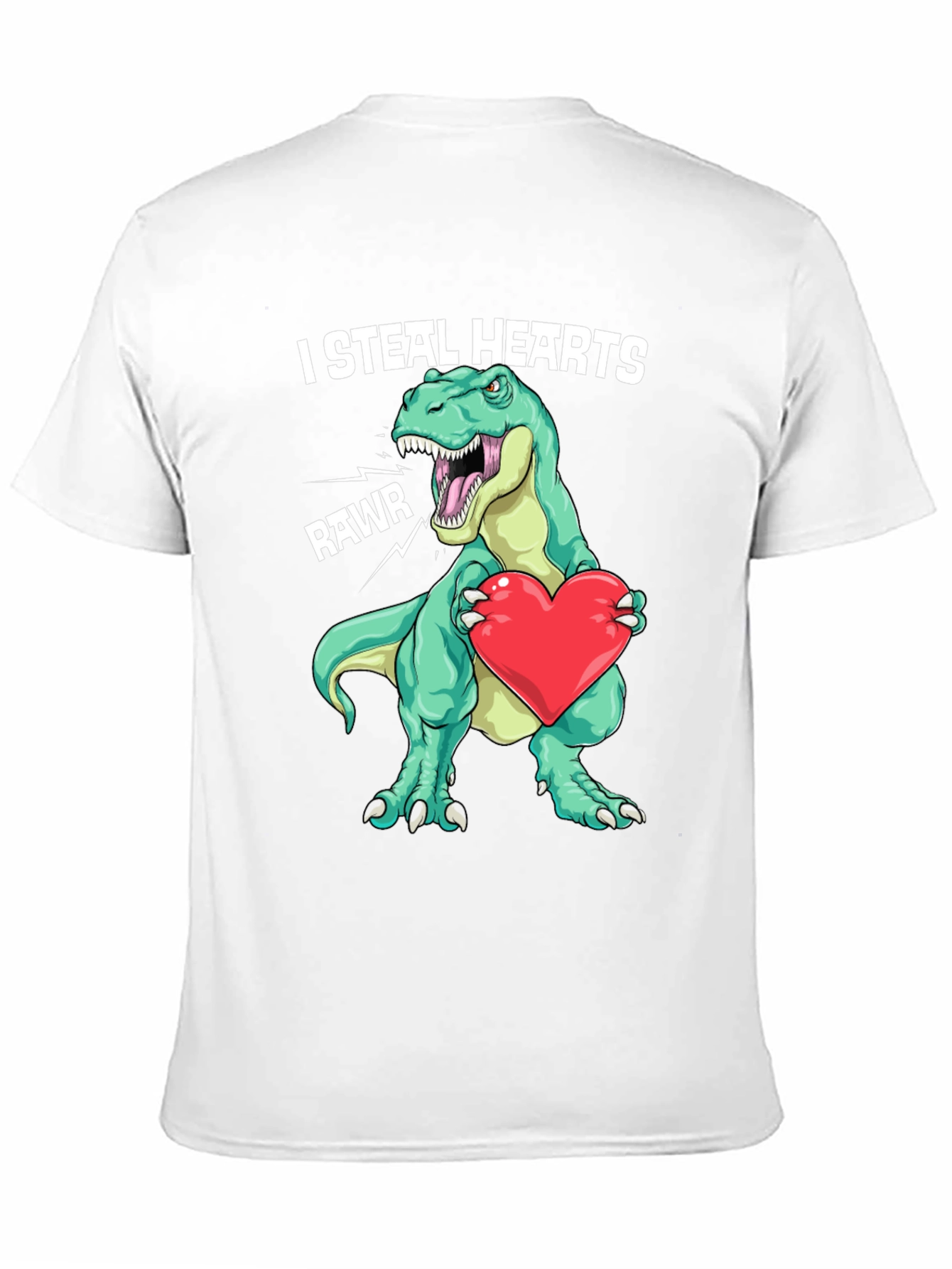 I Steal Hearts Dinosaur Valentines Day T-Shirt