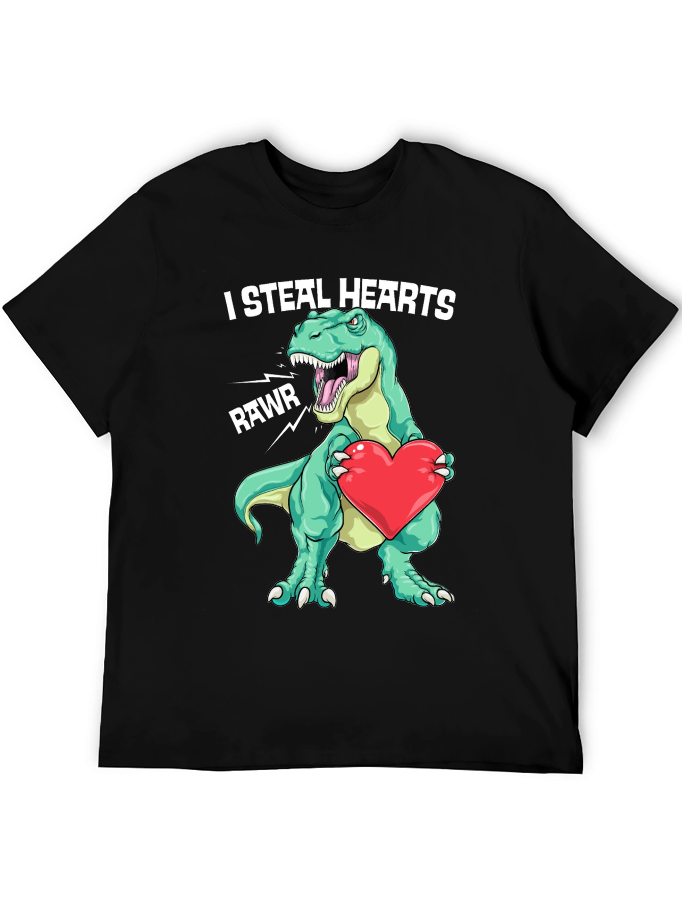 I Steal Hearts Dinosaur Valentines Day T-Shirt