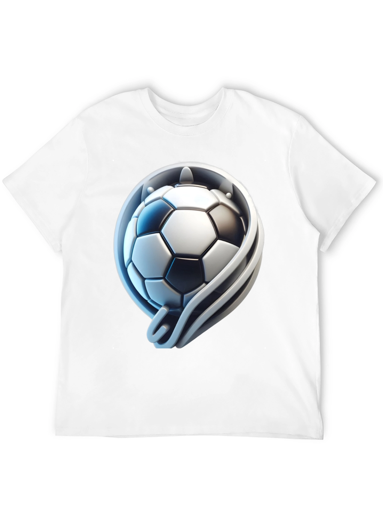 Soccer Ball Graphic Tee - Stylish Black T-Shirt