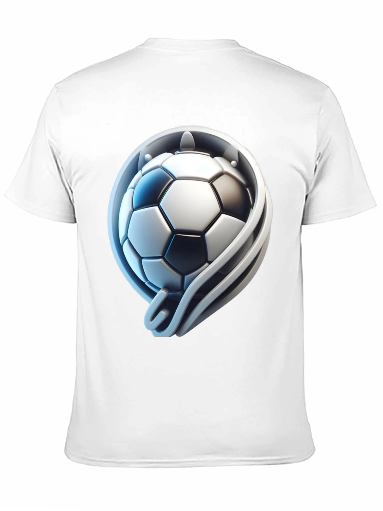Soccer Ball Graphic Tee - Stylish Black T-Shirt
