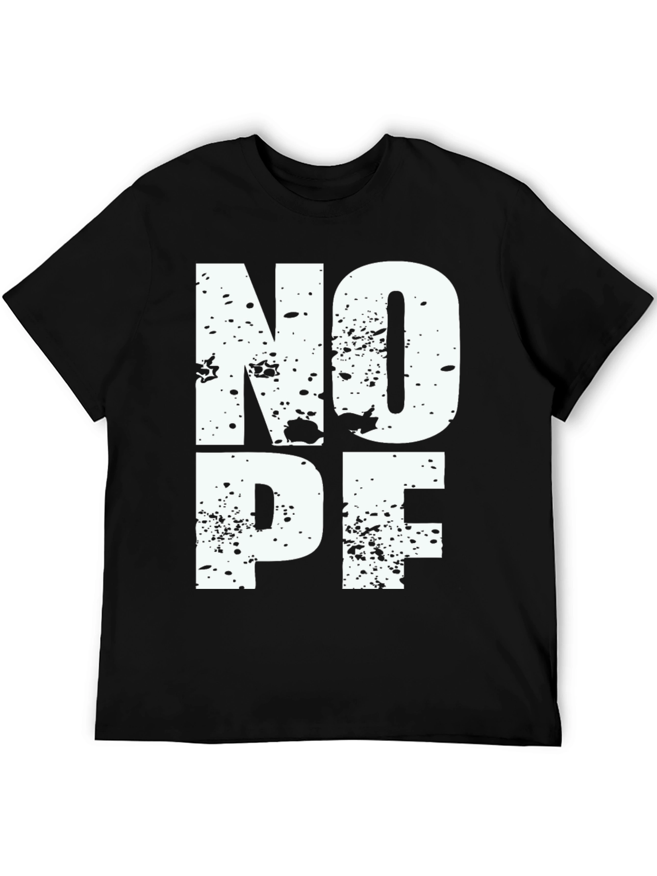 Nope T-Shirt Black Graphic Tee
