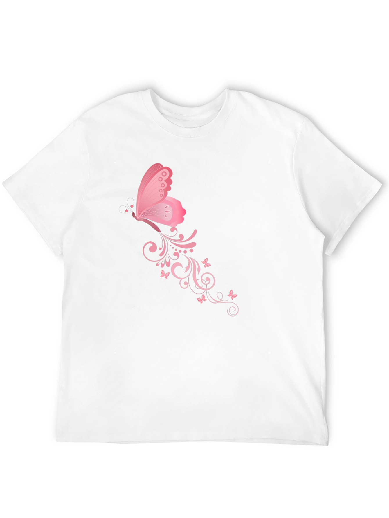 Butterfly Swirl Black T-Shirt