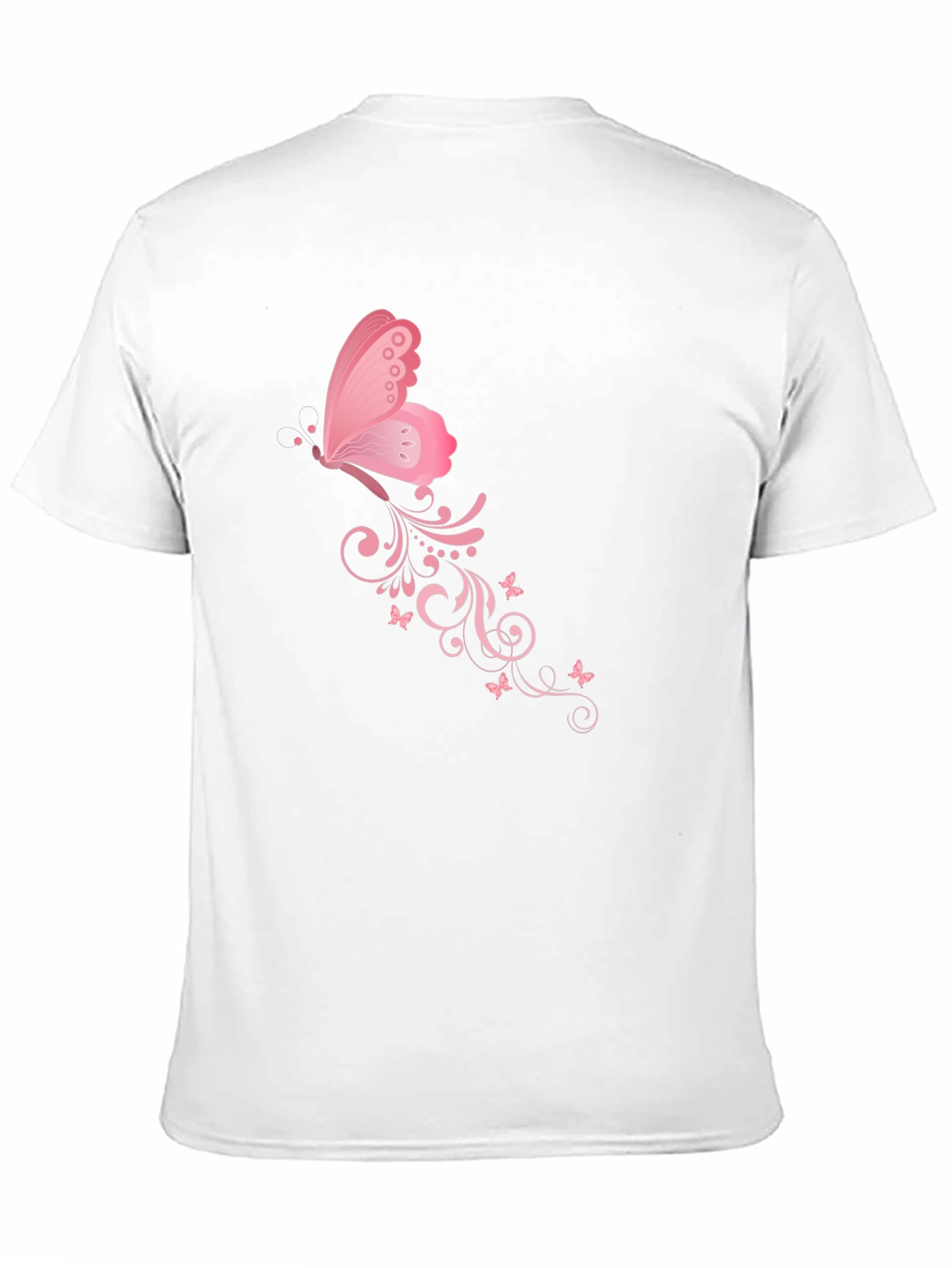 Butterfly Swirl Black T-Shirt