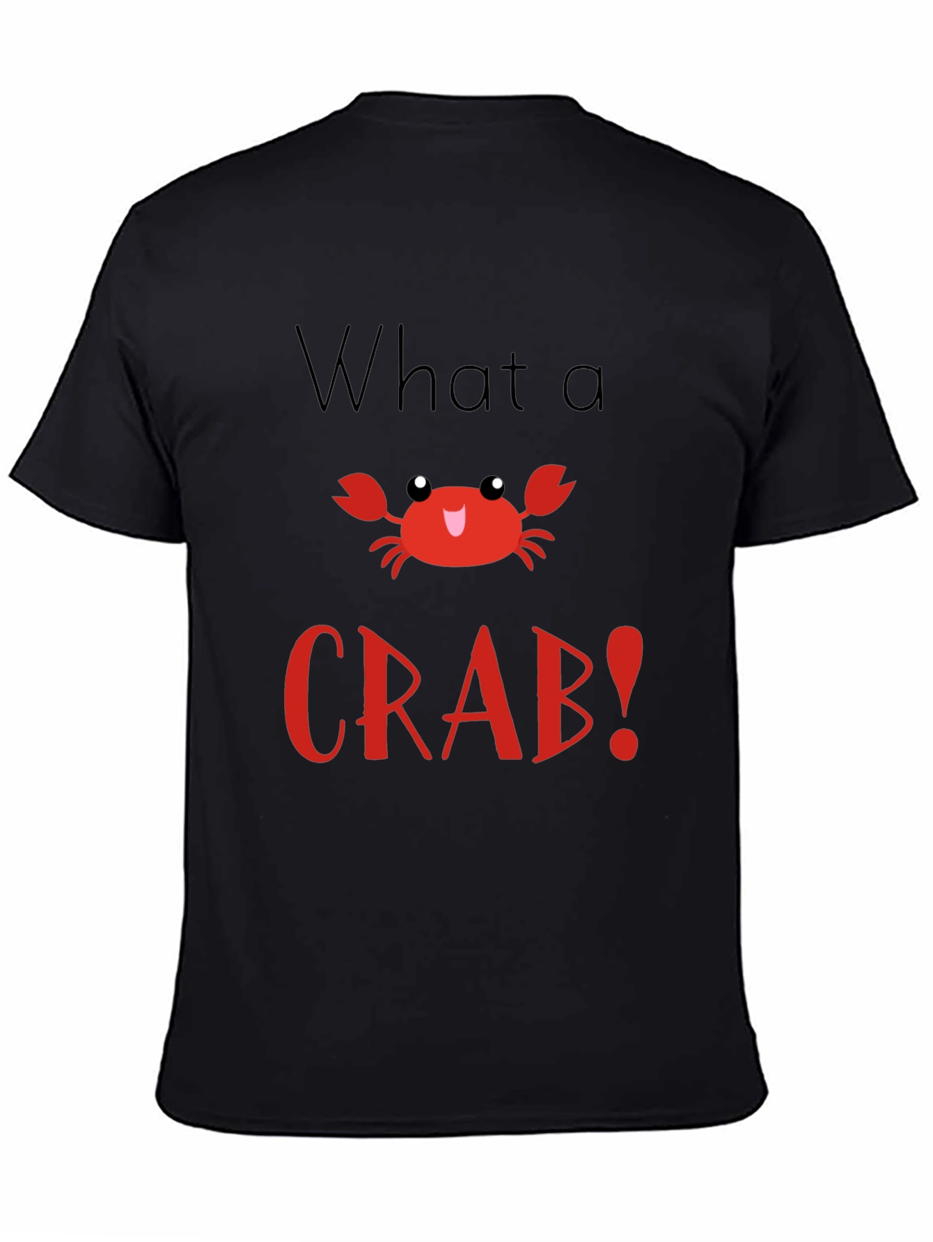What a Crab! Black Graphic T-Shirt