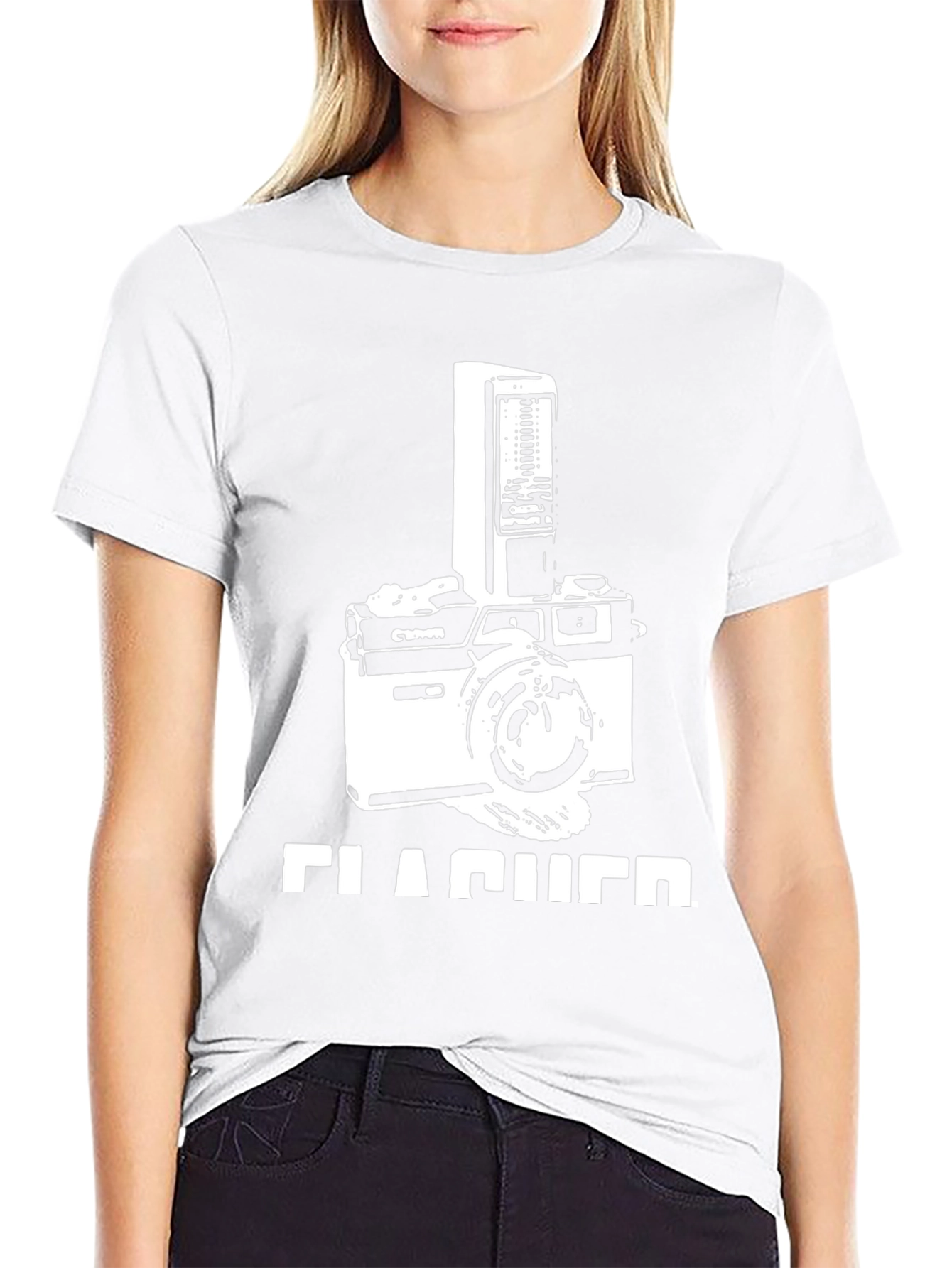Retro Camera T-Shirt - Flasher Design