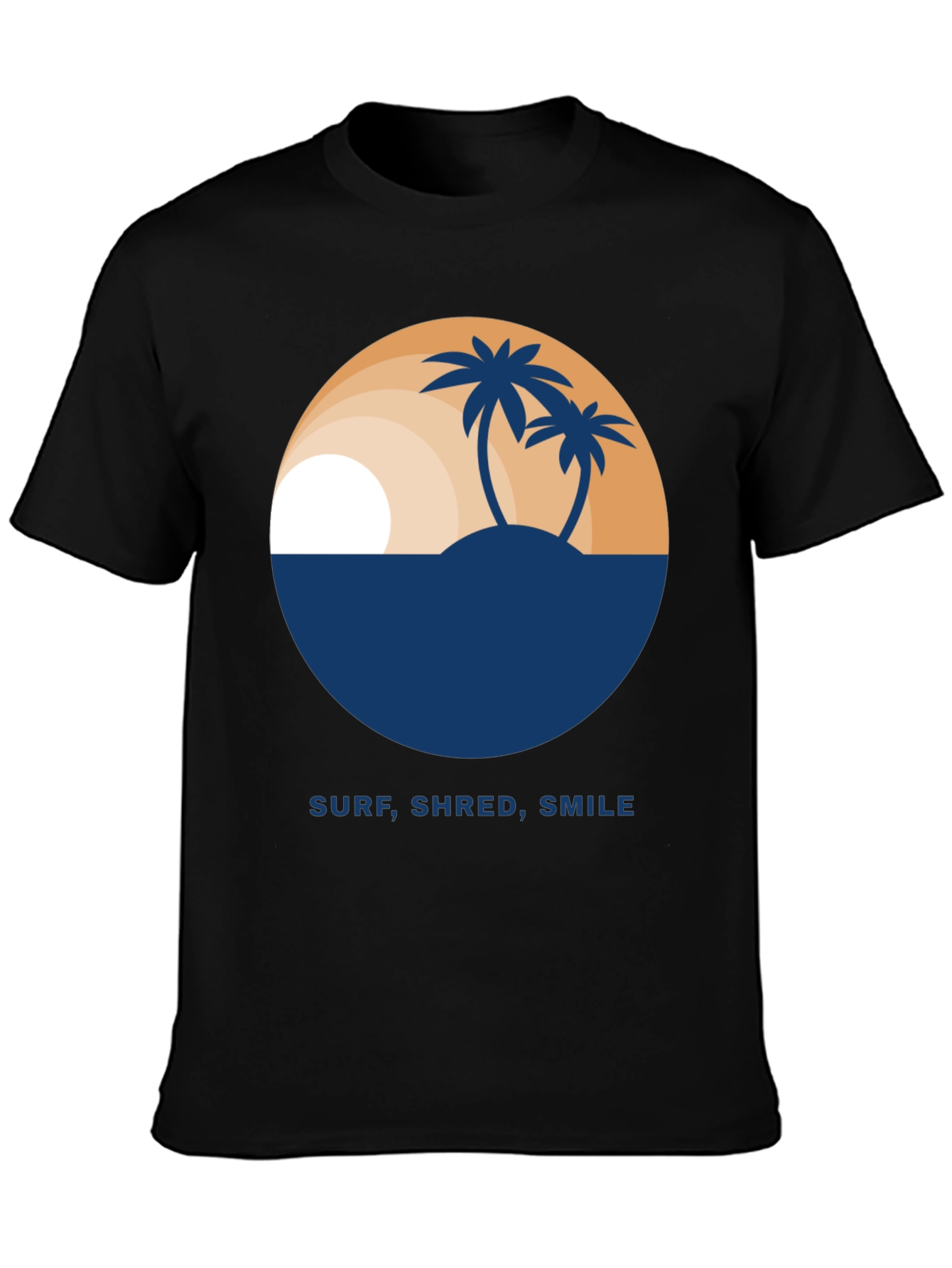 Surf Shred Smile T-Shirt - Tropical Island Design