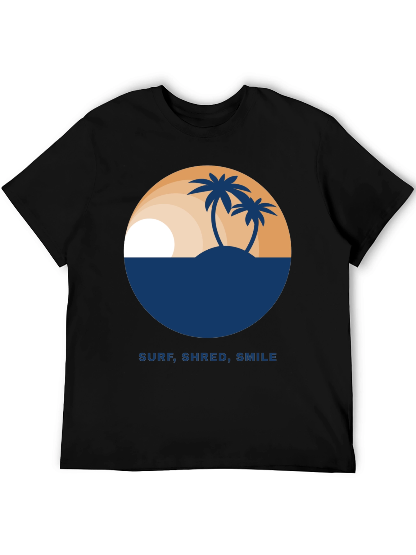 Surf Shred Smile T-Shirt - Tropical Island Design