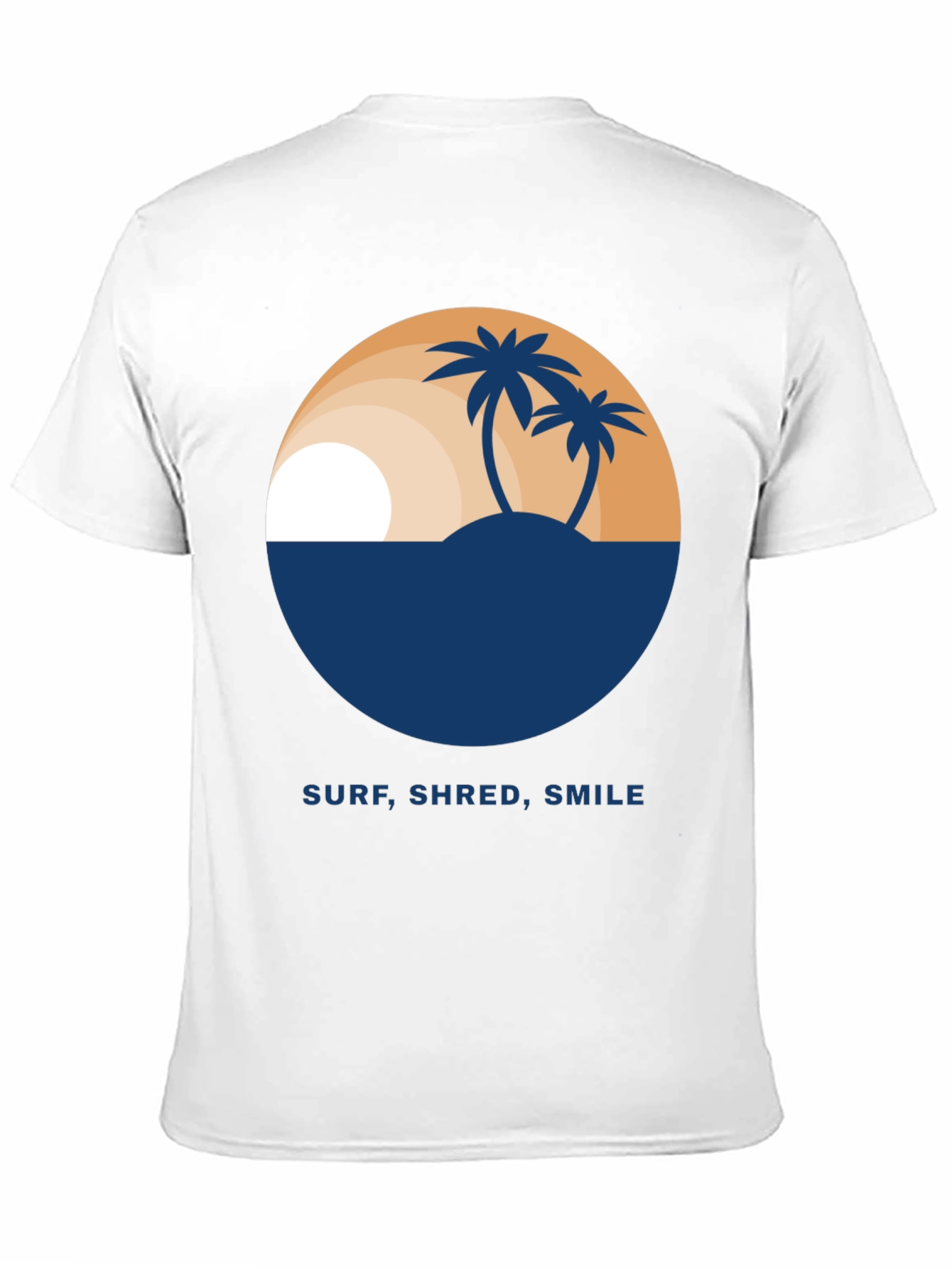 Surf Shred Smile T-Shirt - Tropical Island Design