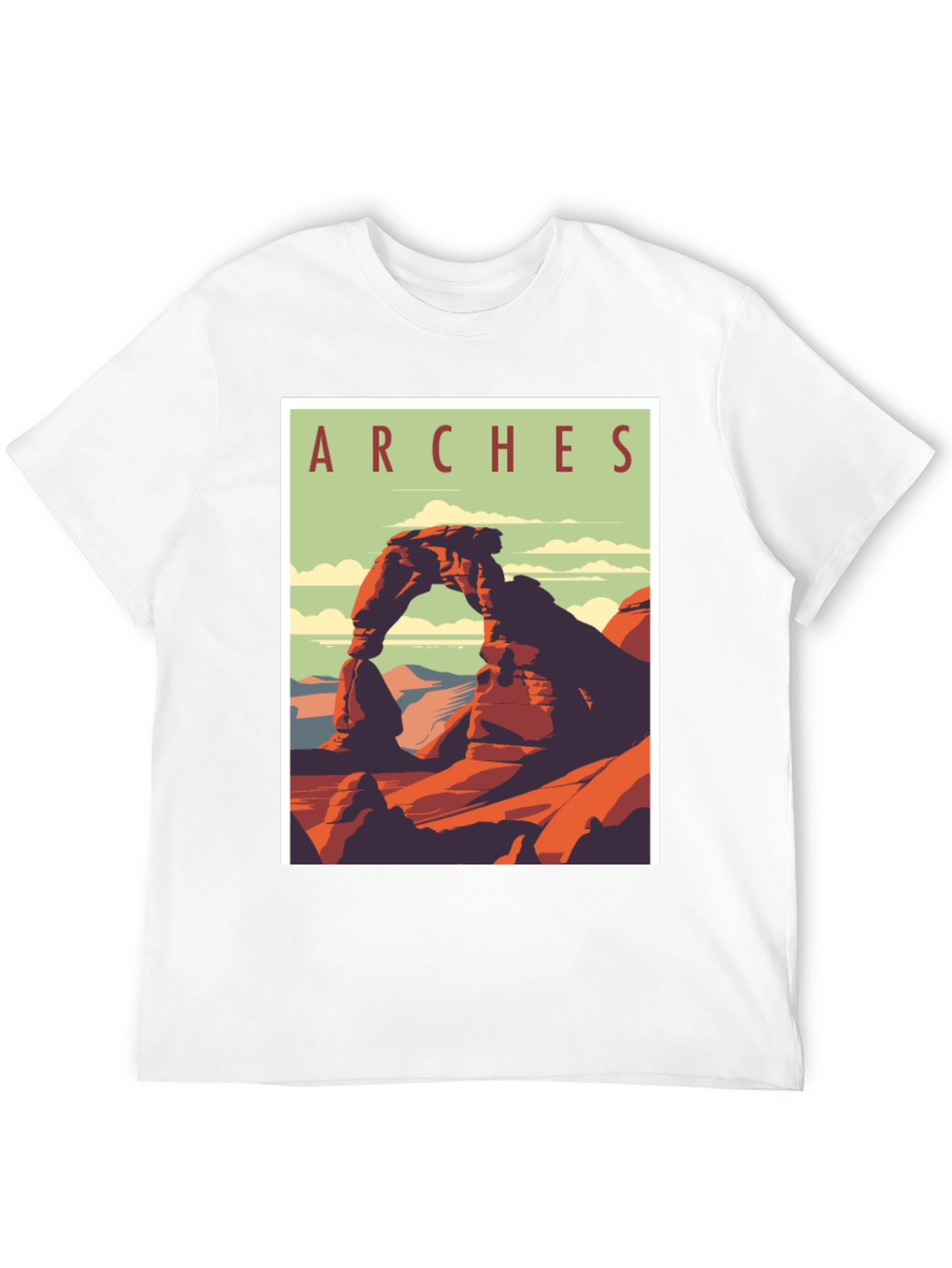 Arches National Park Graphic Tee - Retro Travel T-Shirt