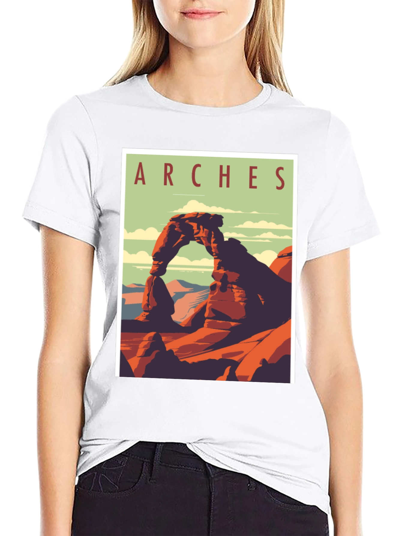 Arches National Park Graphic Tee - Retro Travel T-Shirt