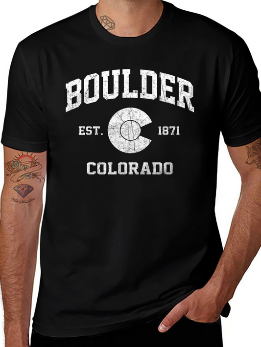 Boulder Colorado Est. 1871 Graphic T-Shirt
