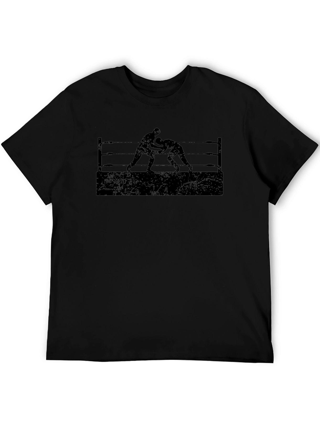 Wrestling Ring Black Graphic Tee