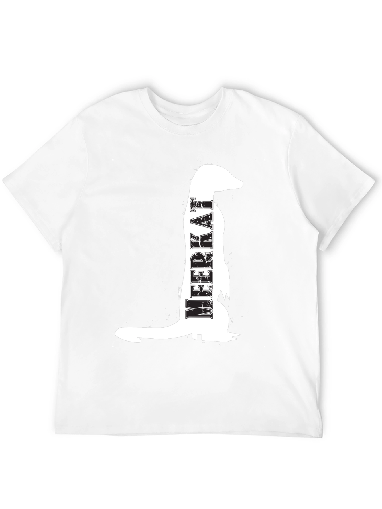 Meerkat Graphic T-Shirt - Mens Black Crew Neck Tee