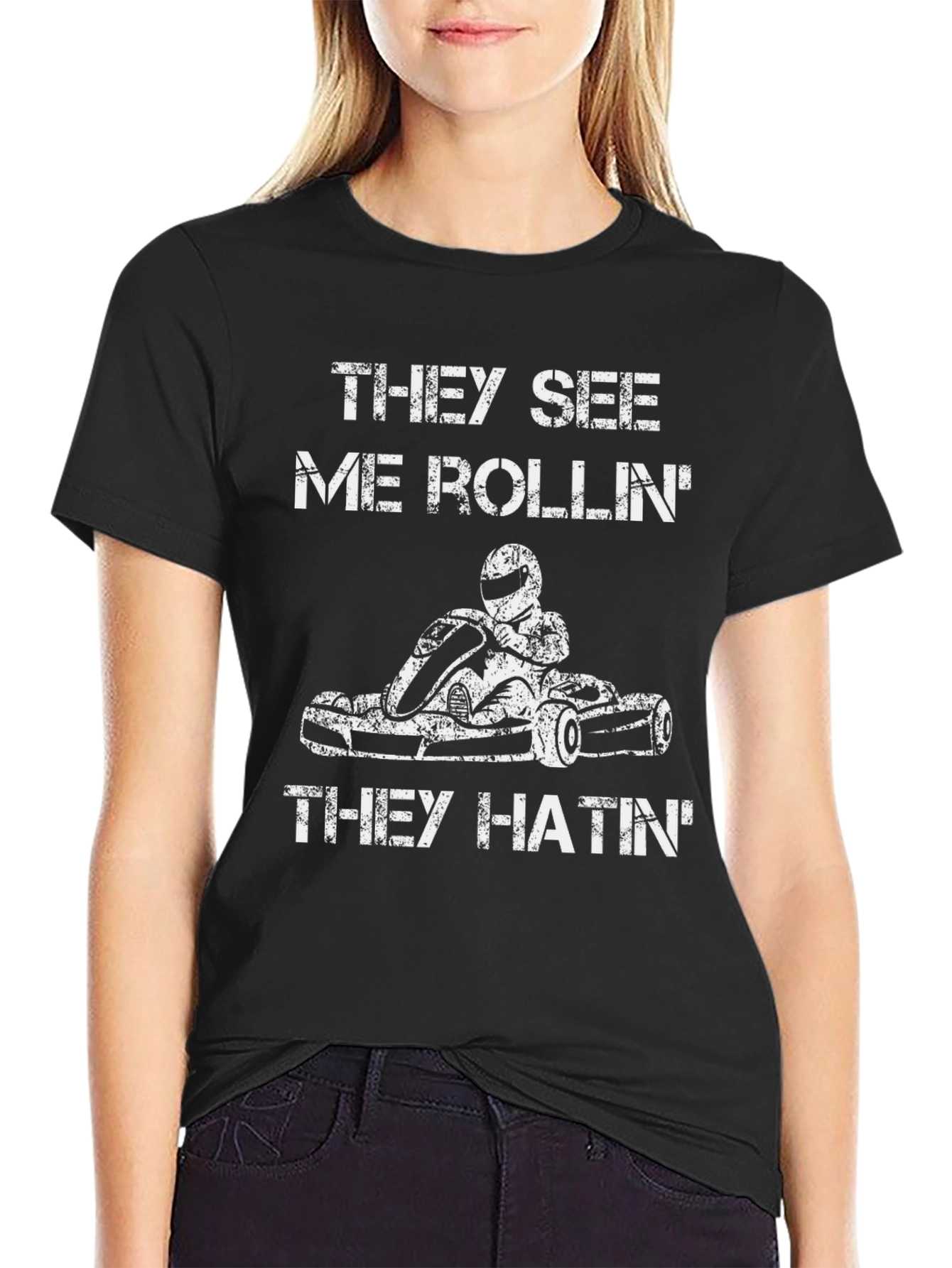 They See Me Rollin T-Shirt - Kart Racing Tee