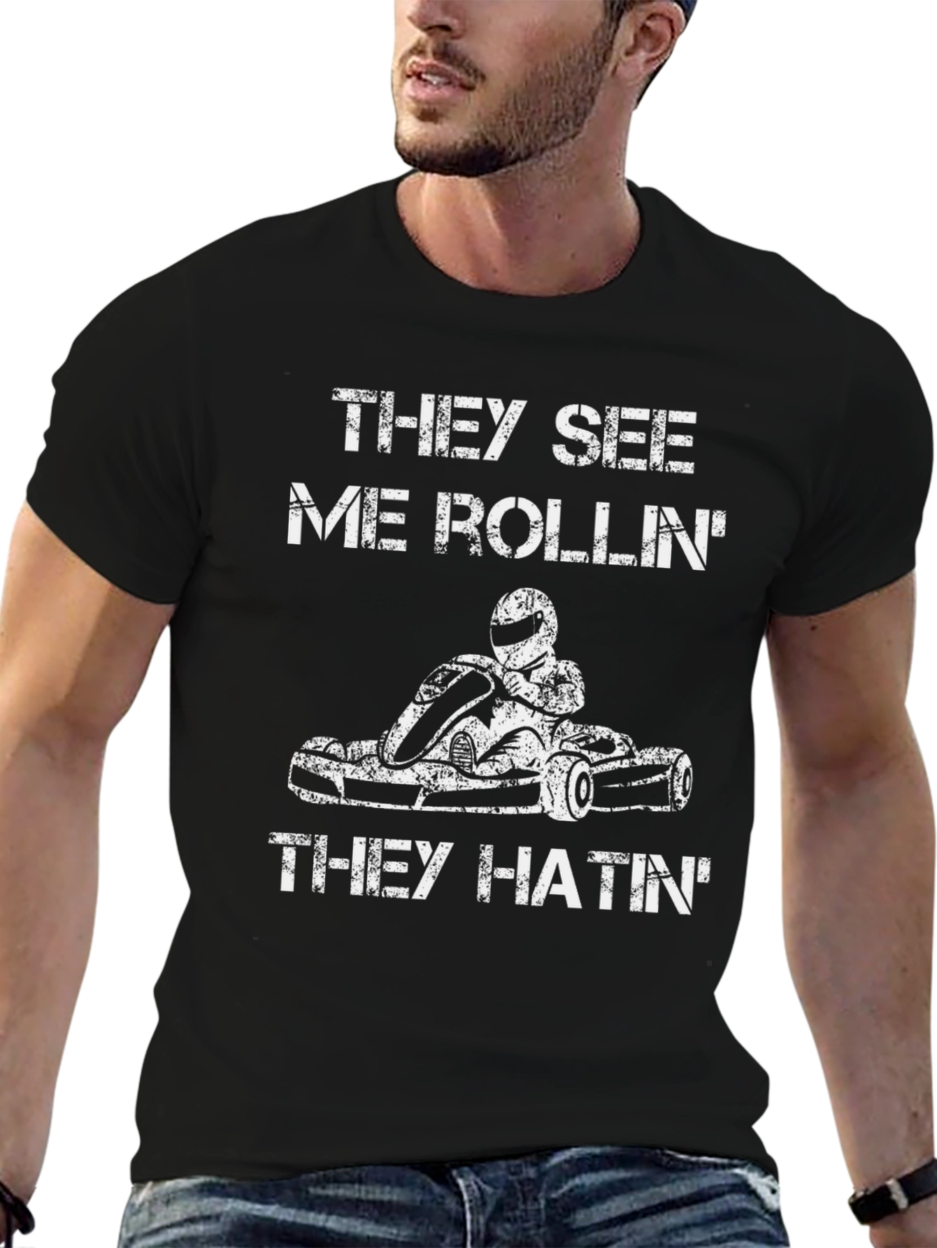 They See Me Rollin T-Shirt - Kart Racing Tee
