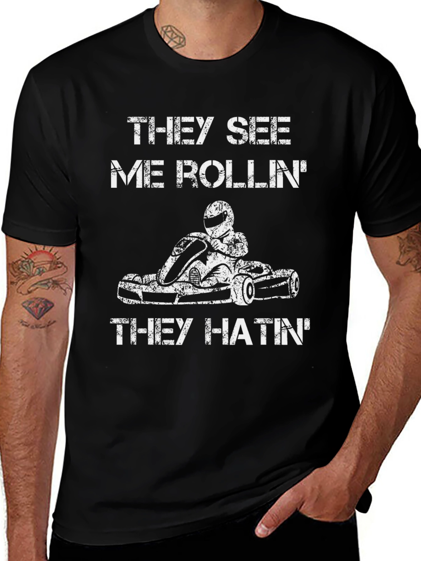They See Me Rollin T-Shirt - Kart Racing Tee